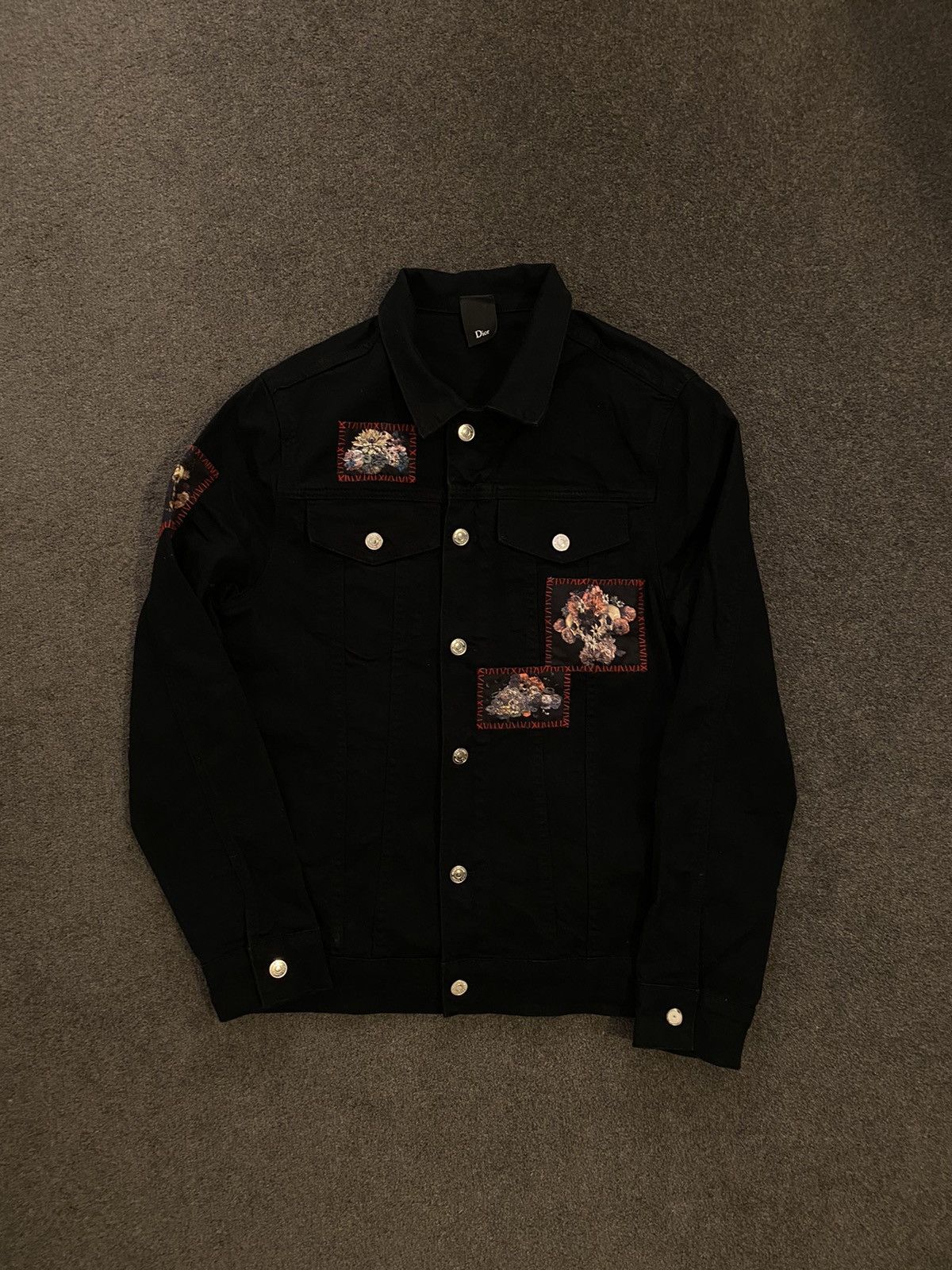 ジャケット・アウター Dior Homme denim jacket by Kris van ashe Dior Dor homme SS18 “skullflower”denim jacket by Kris van assche