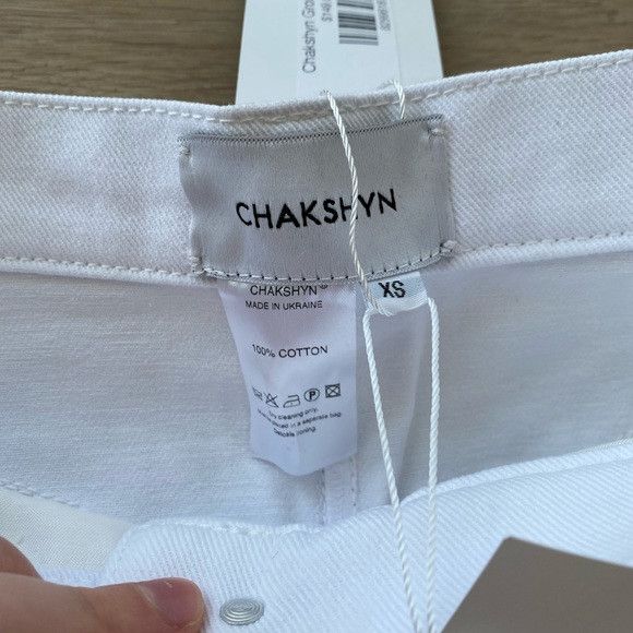 Other NWT Chakshyn 'Grommet' Straight Leg Eyelet Cotton Jeans Size 26" / US 2 / IT 38 - 9 Thumbnail