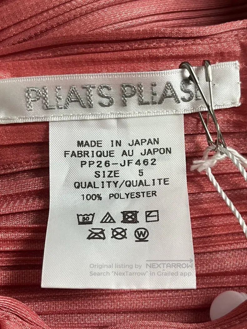 Issey Miyake Issey Miyake size:5 Red Midi Skirt Size 23" - 3 Thumbnail