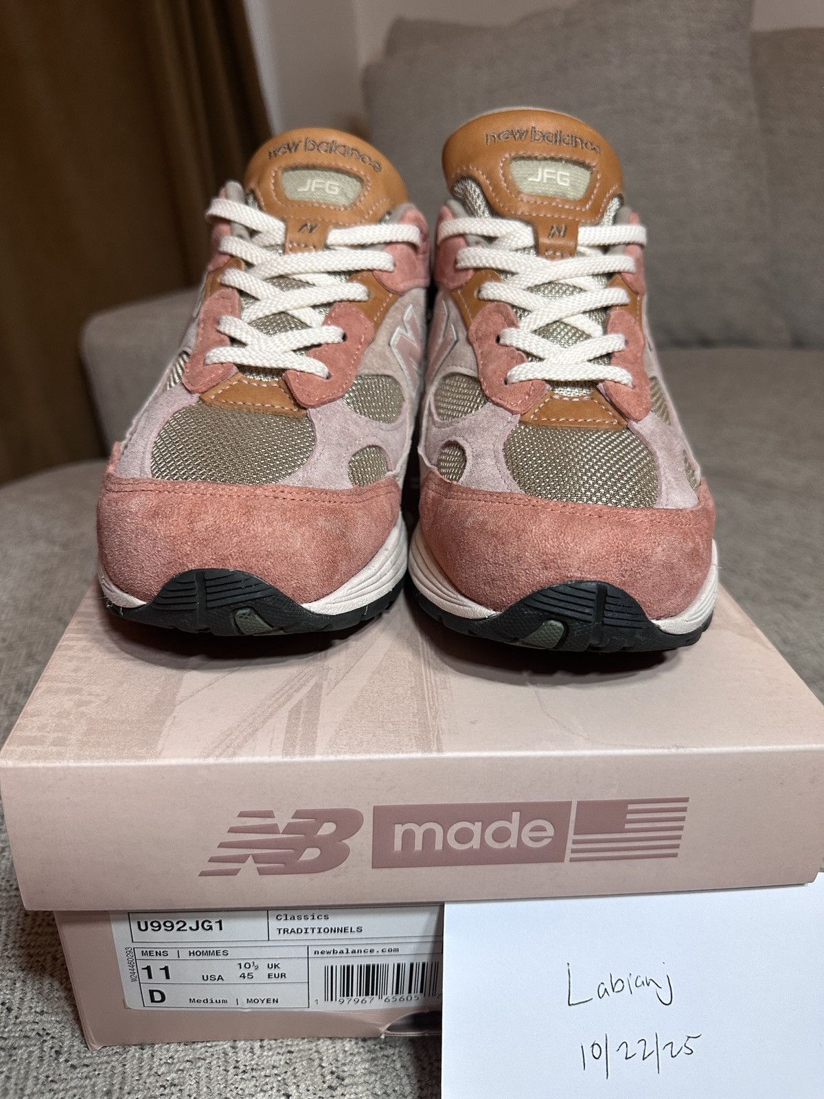 Joe Freshgoods × New Balance New Balance MiUSA 992 Joe Freshgoods Aged Well Size US 11 / EU 44 - 4 Thumbnail