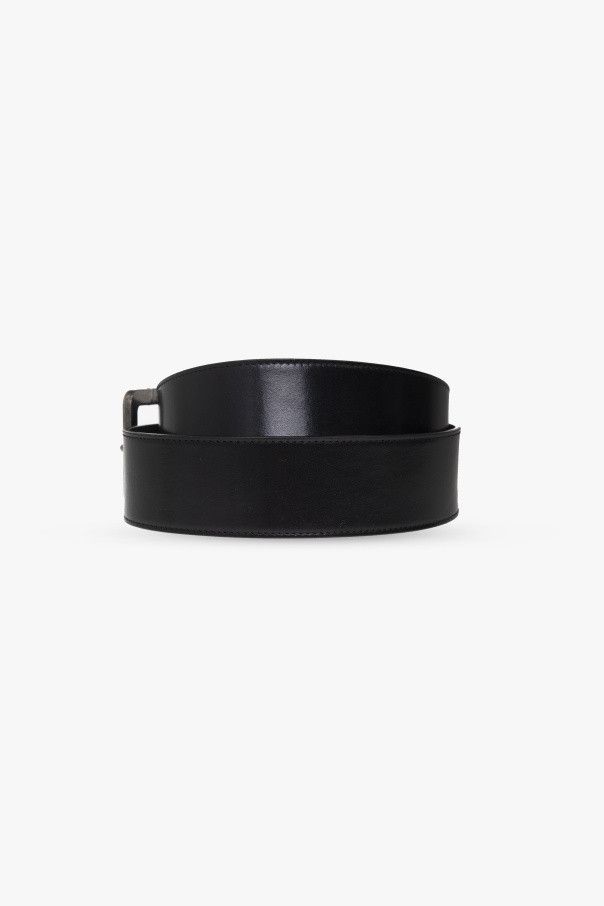 Saint Laurent Paris o1s1wg111224 Size: 85 / Carree Buckle Wide Belt Leather Size 32 - 5 Thumbnail