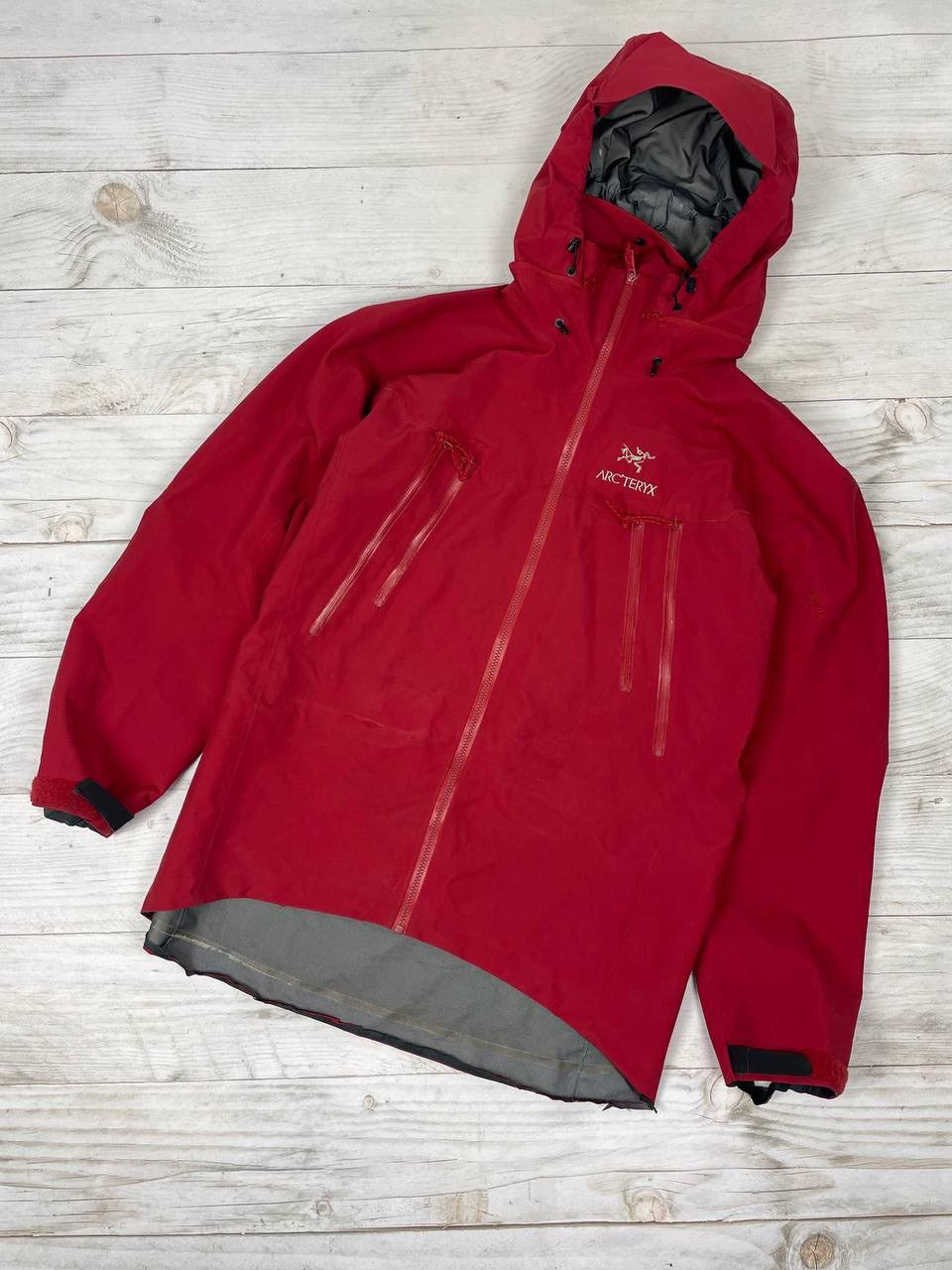 image of Arcteryx x Outdoor Life Vintage Arc'tery Gore Tex Pro Shell Jacket Gorpcore Nylon in Red (Size Larg