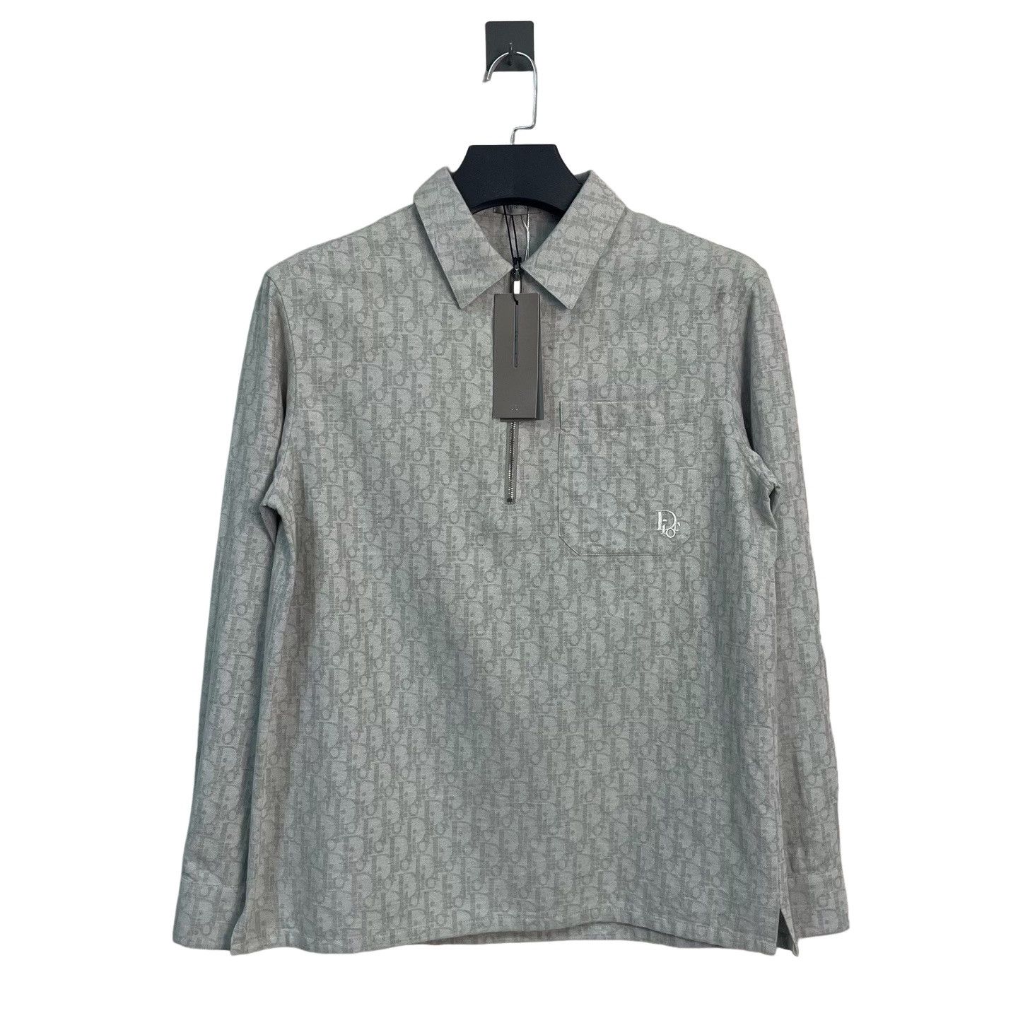 Dior Dior Oblique Half-Zip Overshirt Size S Size US S / EU 44-46 / 1 - 1 Thumbnail