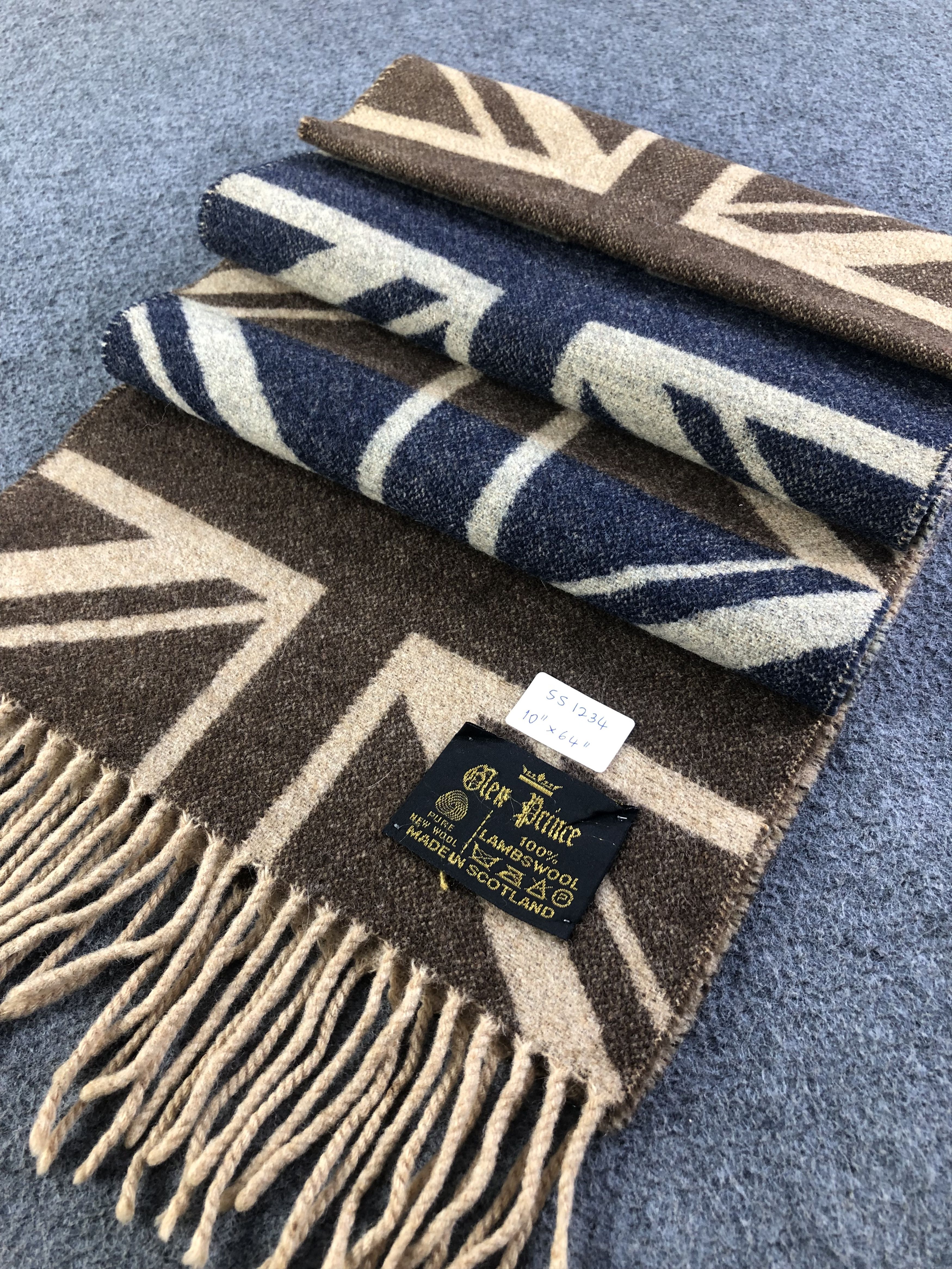 Vintage Glen Prince Lambswool Scarf / Muffler / Neckwear SS1234 Size ONE SIZE - 3 Thumbnail