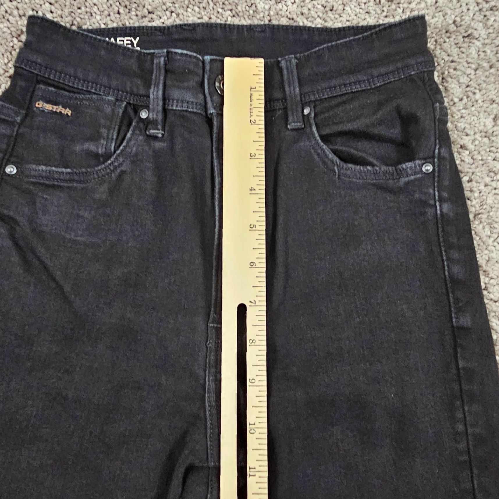 G-Star G-Star Raw Jeans Womens 26 Black High Rise Skinny Stretch Denim Kafey 23x28 Size 26" / US 2 / IT 38 - 4 Thumbnail