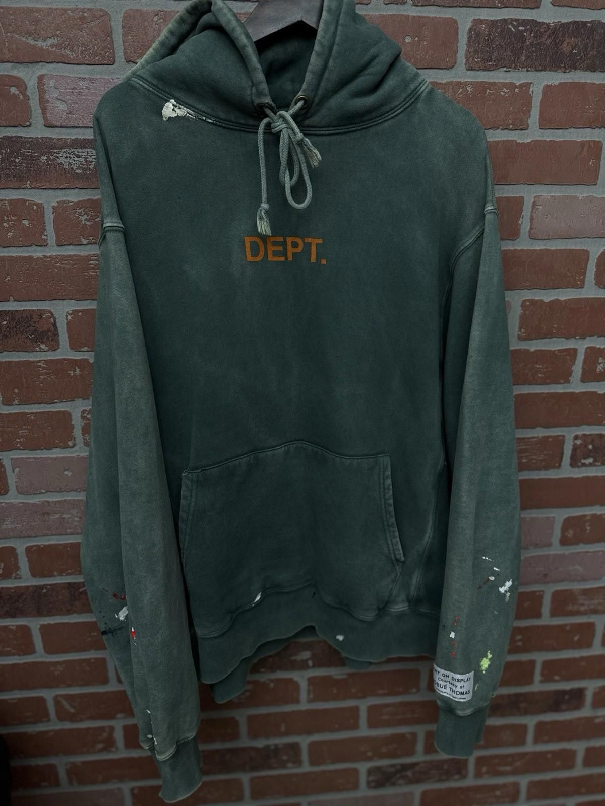 Gallery Dept. Gallery Dept Paint Splatter Sweatshirt Hoodie Size XXL Green Size US XXL / EU 58 / 5 - 2 Thumbnail