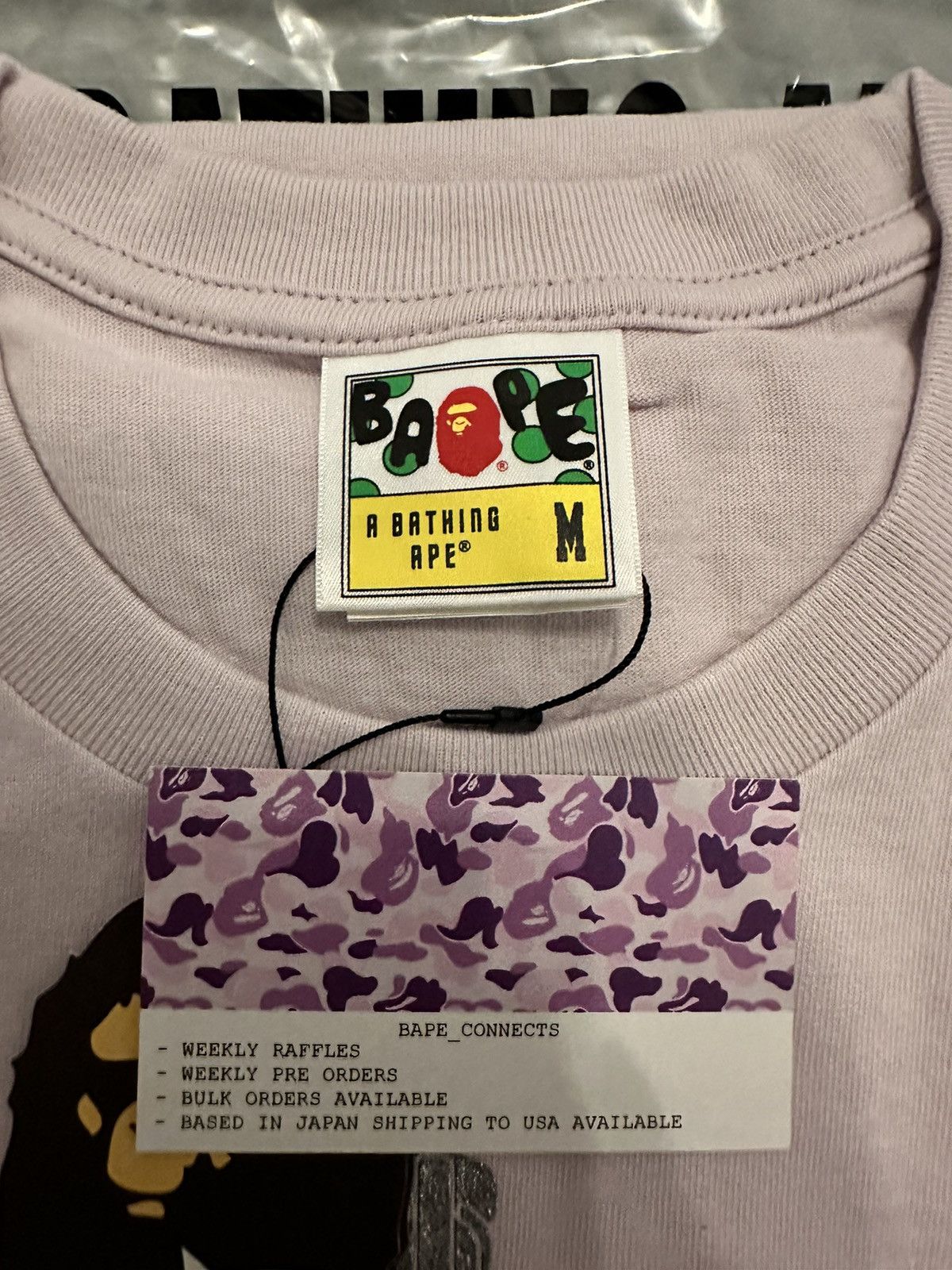 Bape Bape shark logo Tee Size US M / EU 48-50 / 2 - 2 Thumbnail