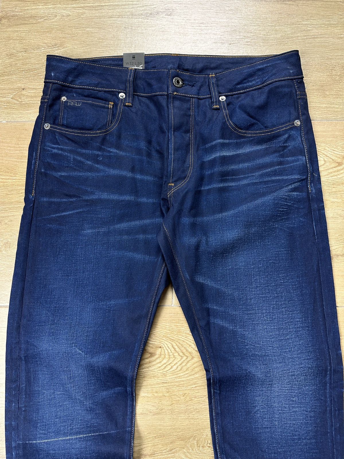 G-Star NEW🏷️ G-Star Raw 3301 Slim Denim Jeans Size US 32 / EU 48 - 2 Thumbnail