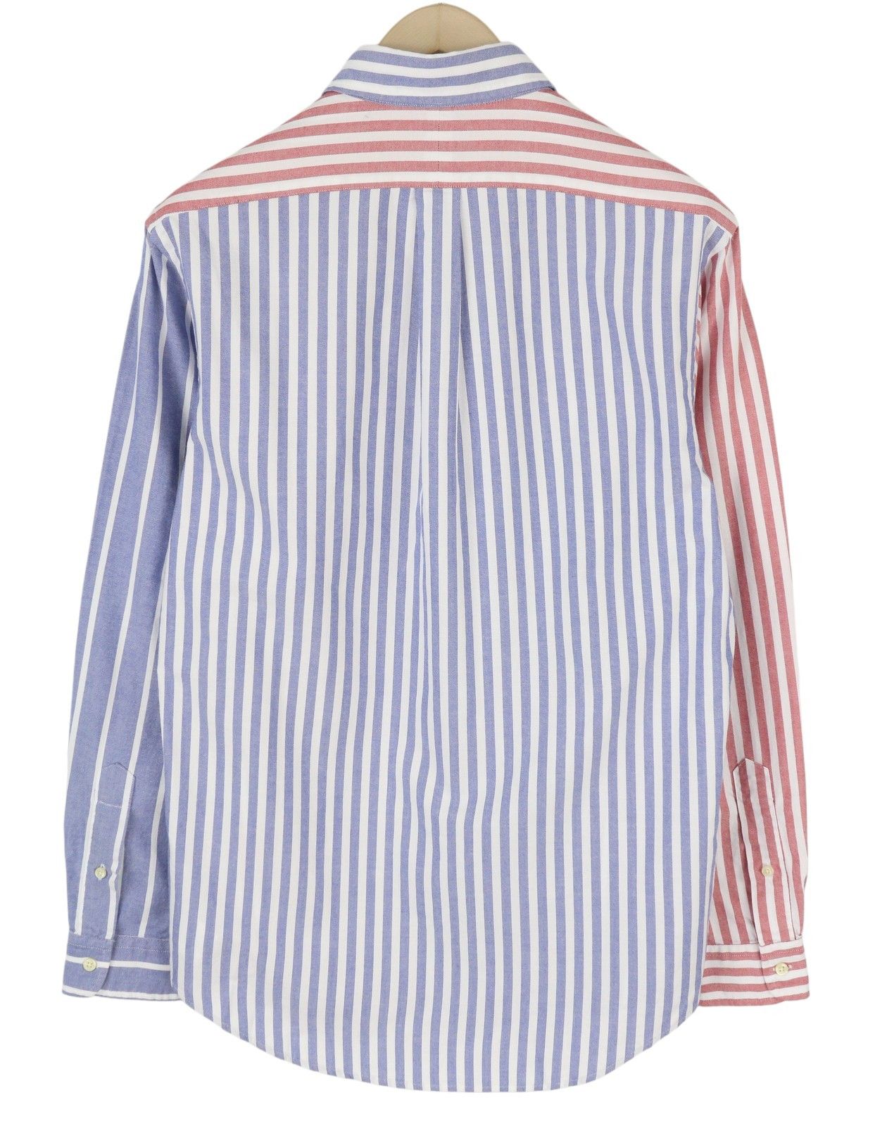 Ralph Lauren M Striped Button-Down Neck Patch Pocket Custom Shirt 87019 Size US M / EU 48-50 / 2 - 2 Thumbnail