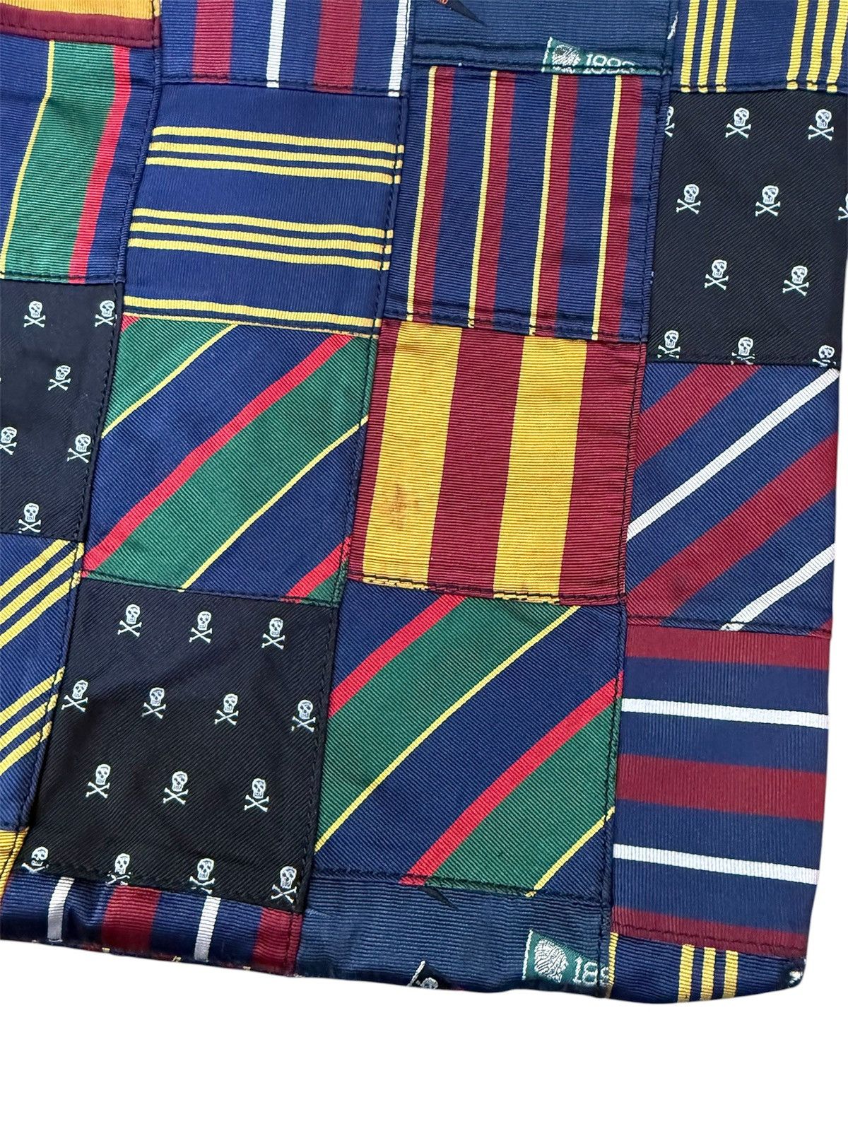 Rugby Ralph Lauren Rugby Ralph Lauren Silk Twill Patchwork Tote Bag Size ONE SIZE - 4 Thumbnail