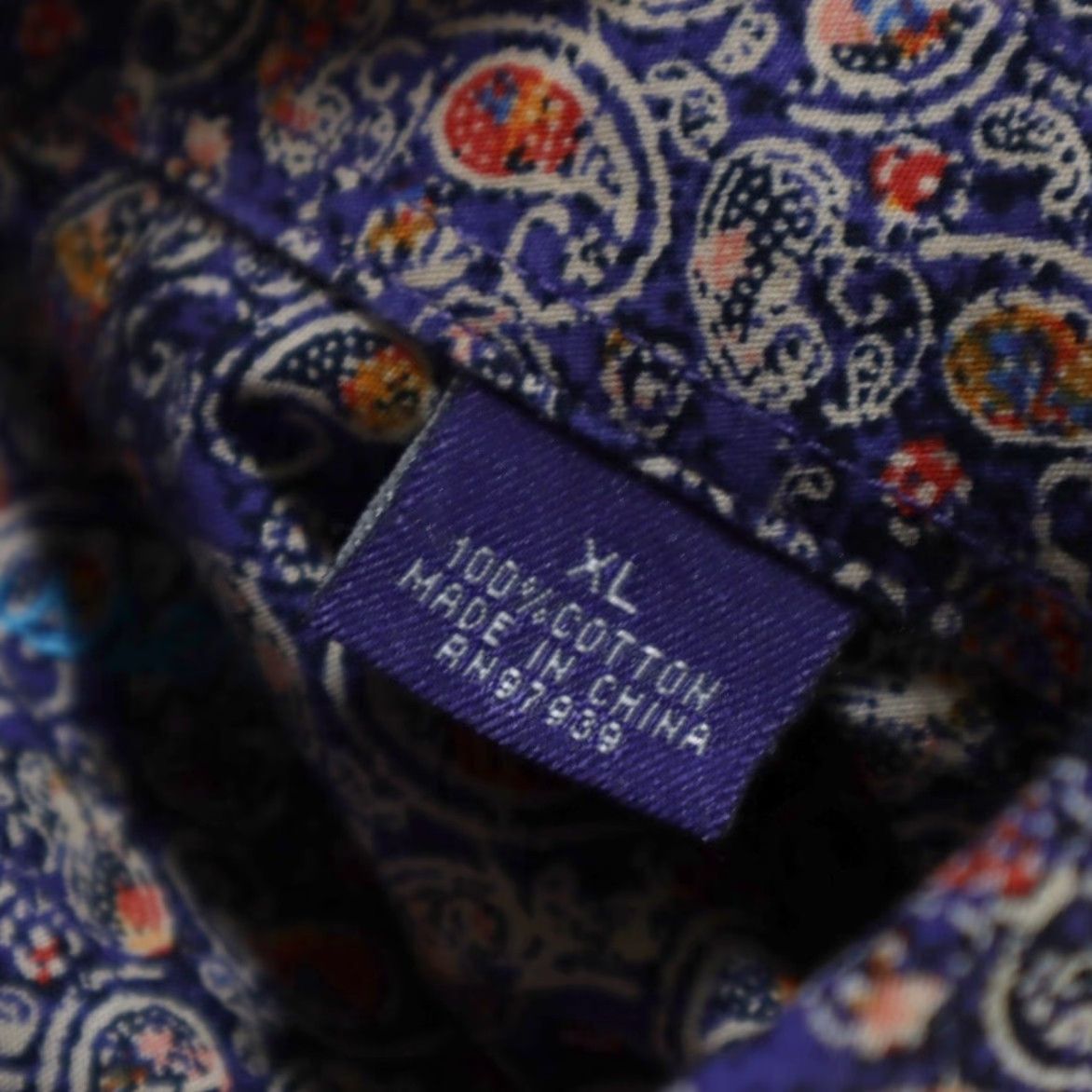 Vintage Alan Flusser Cotton Paisley Long Sleeve Button Up Shirt Men’s XL Size US XL / EU 56 / 4 - 6 Thumbnail