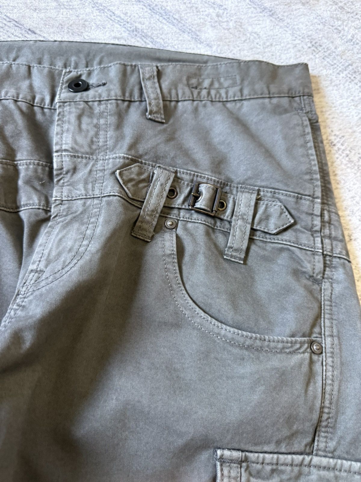 Japanese Brand Tette Homme Plag Bondage Deconstructed Cut & Sew Cargo Pants Size US 32 / EU 48 - 14 Thumbnail