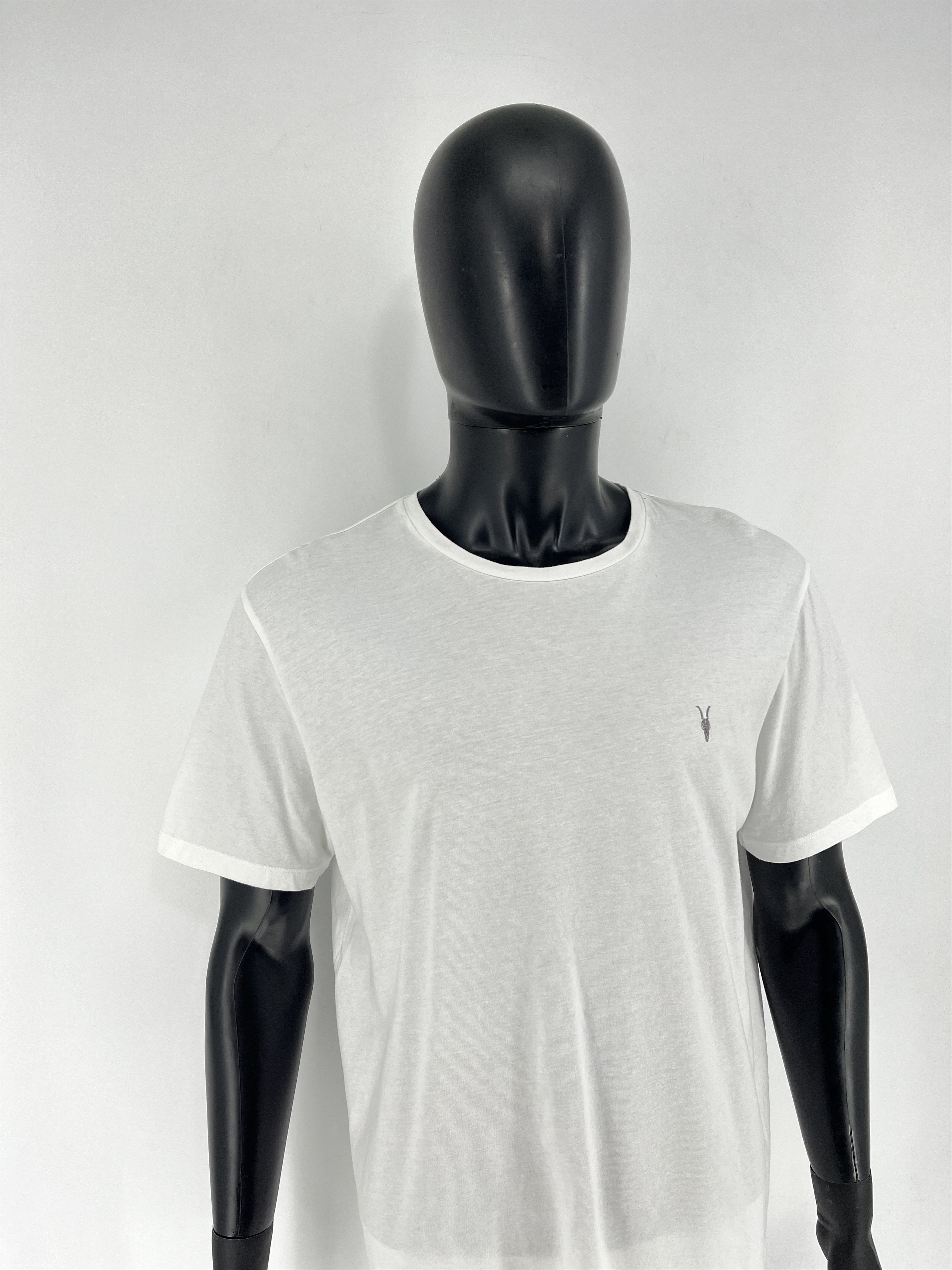 Allsaints Vintage Basic Allsaints Mini Logo Basic Tee Old Money Size US XXL / EU 58 / 5 - 3 Thumbnail