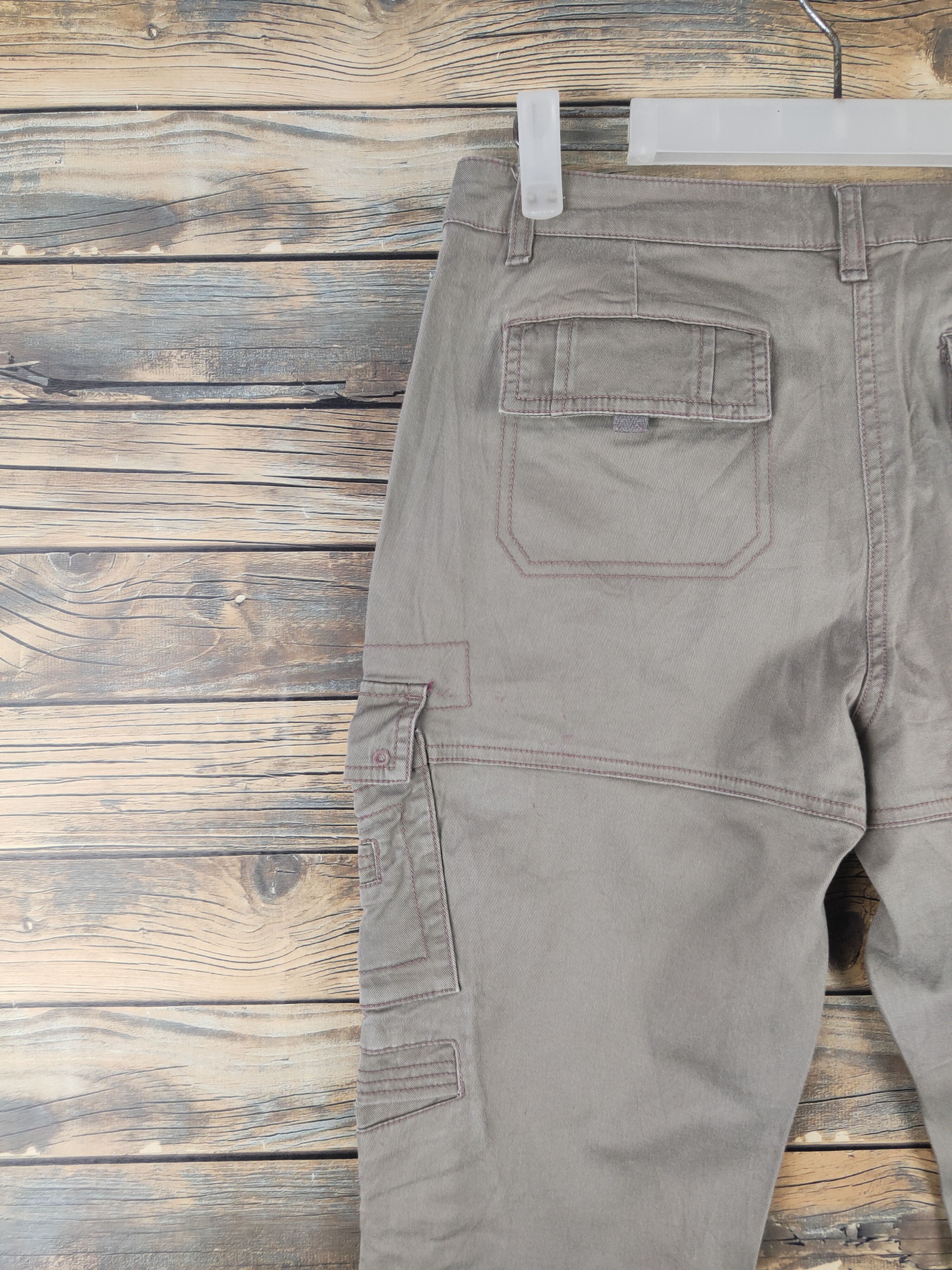 Japanese Brand DL Lafuma Olive Multipocket Tactical Cargo Pants #1772 Size 29" - 8 Thumbnail