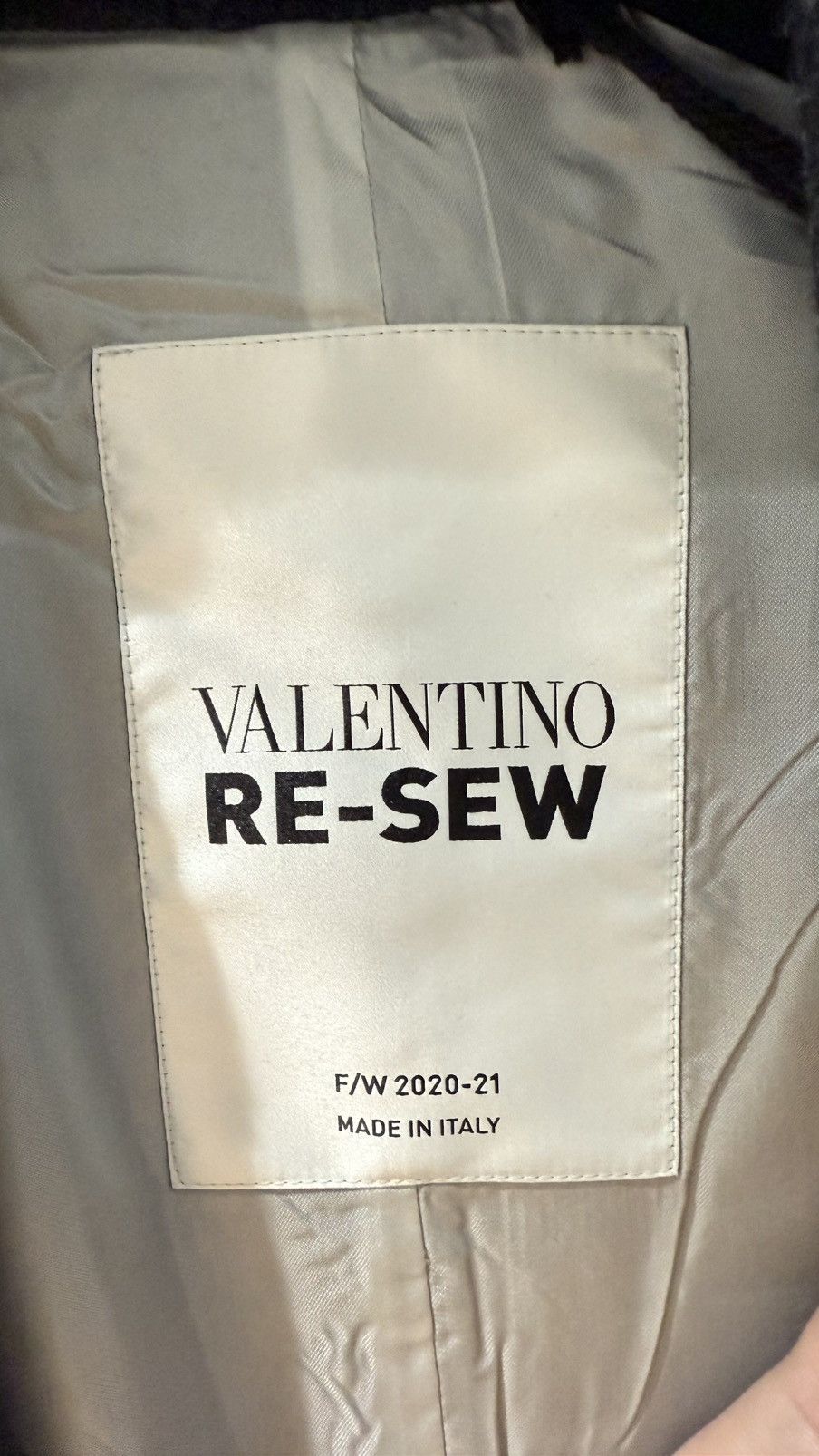 Valentino Valentino Re-Sew Patchwork Single-breasted Wool Coat F/W2020 Size US S / EU 44-46 / 1 - 2 Thumbnail