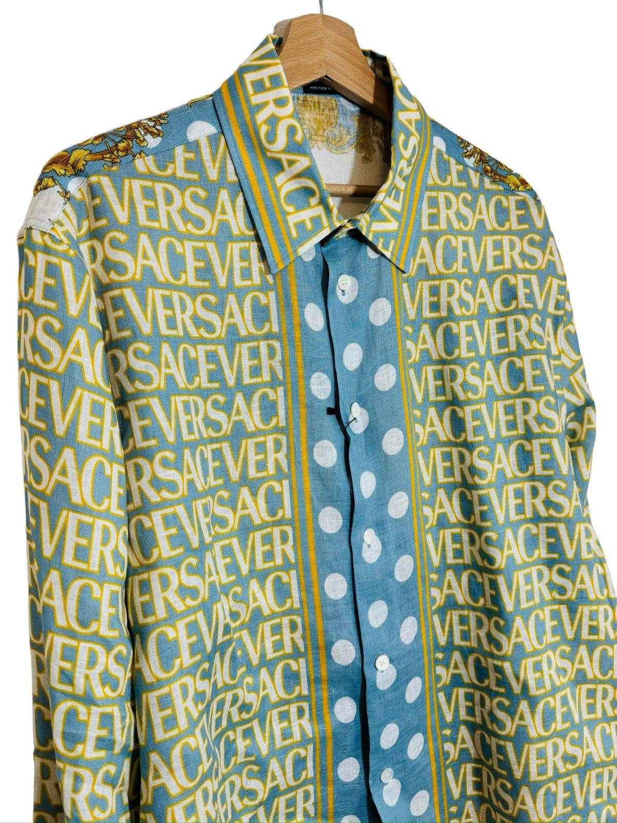 Versace Versace linen shirt brand new Size US L / EU 52-54 / 3 - 3 Thumbnail