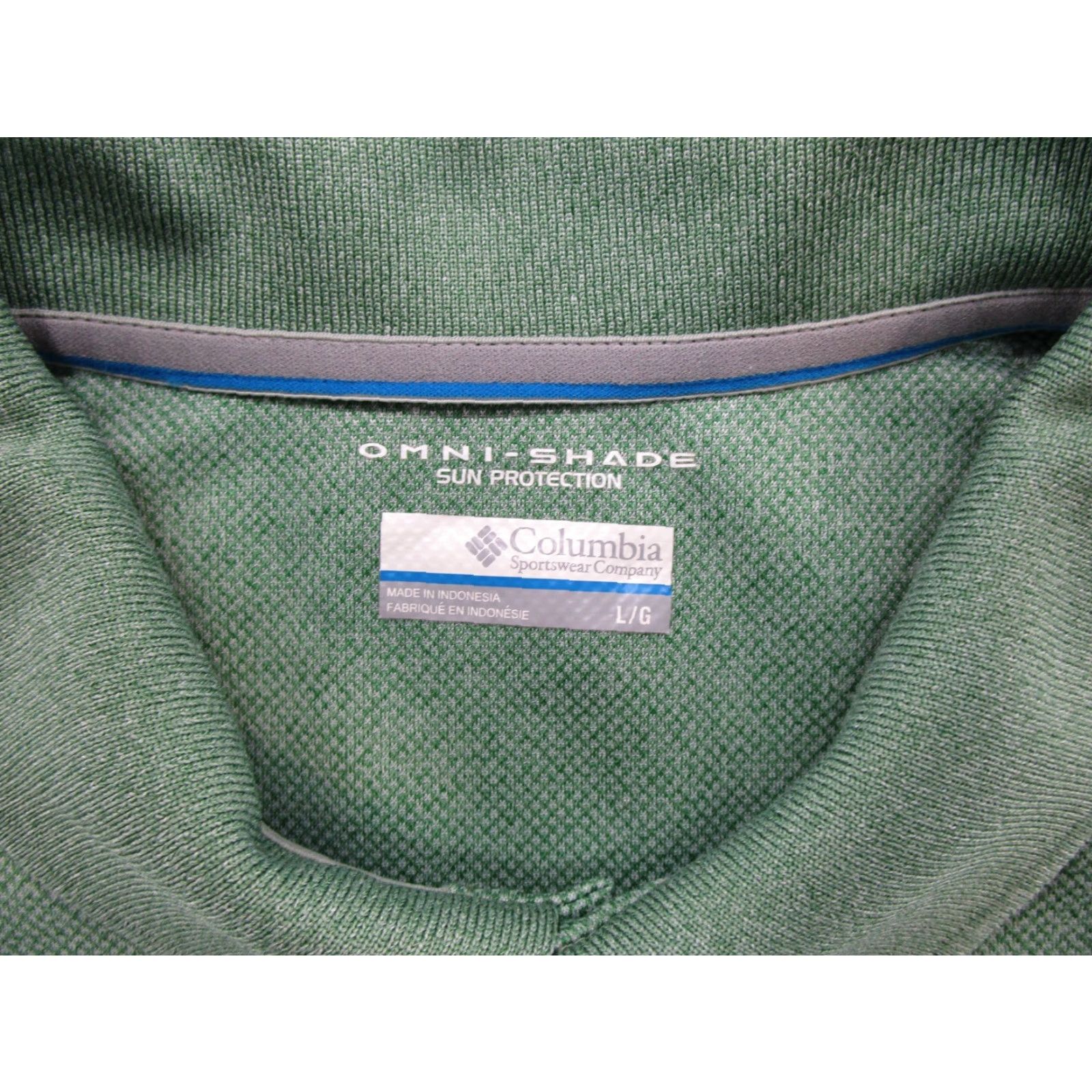 Vintage Columbia Polo Shirt Short Sleeve Men Green Omni Shade Sun Protection L Shirt Mens Polo Size US L / EU 52-54 / 3 - 2 Thumbnail