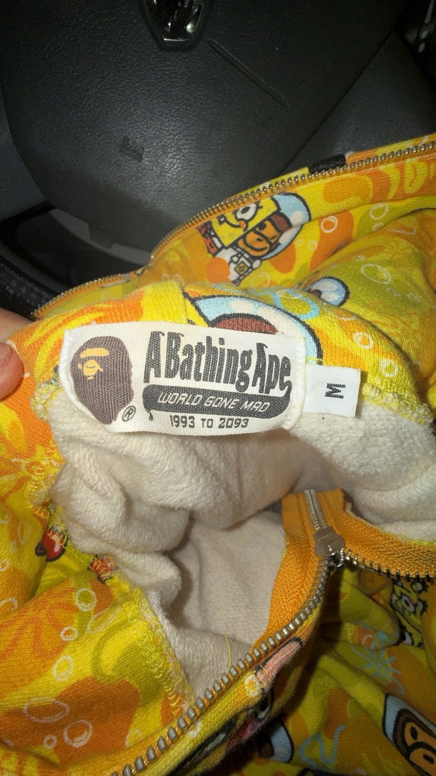 Bape Bape x SpongeBob Zip Up Hoodie RARE Size US M / EU 48-50 / 2 - 8 Thumbnail