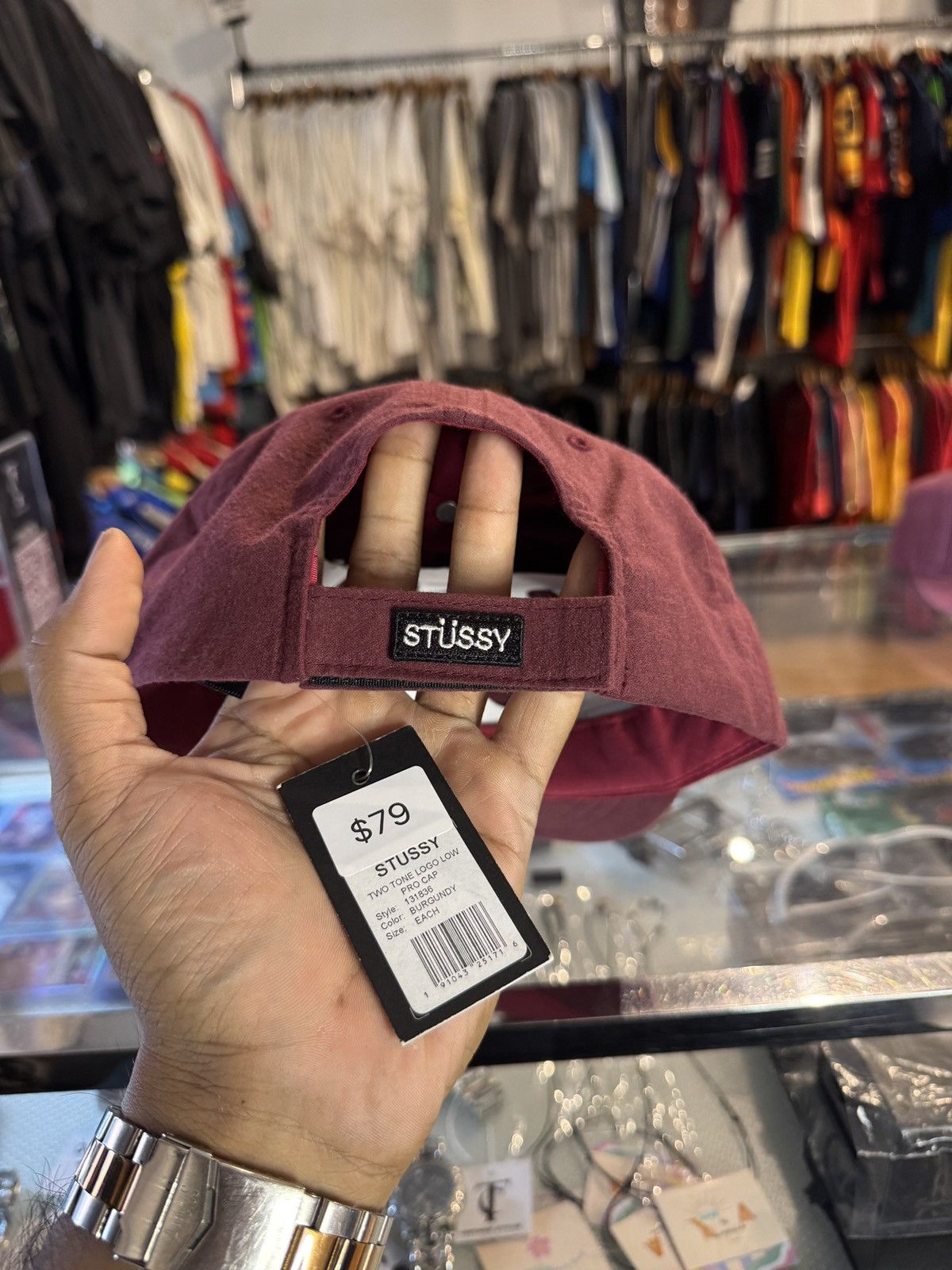 Stussy STUSSY TWO TONE LOGO LOW PRO CAP Size ONE SIZE - 4 Thumbnail