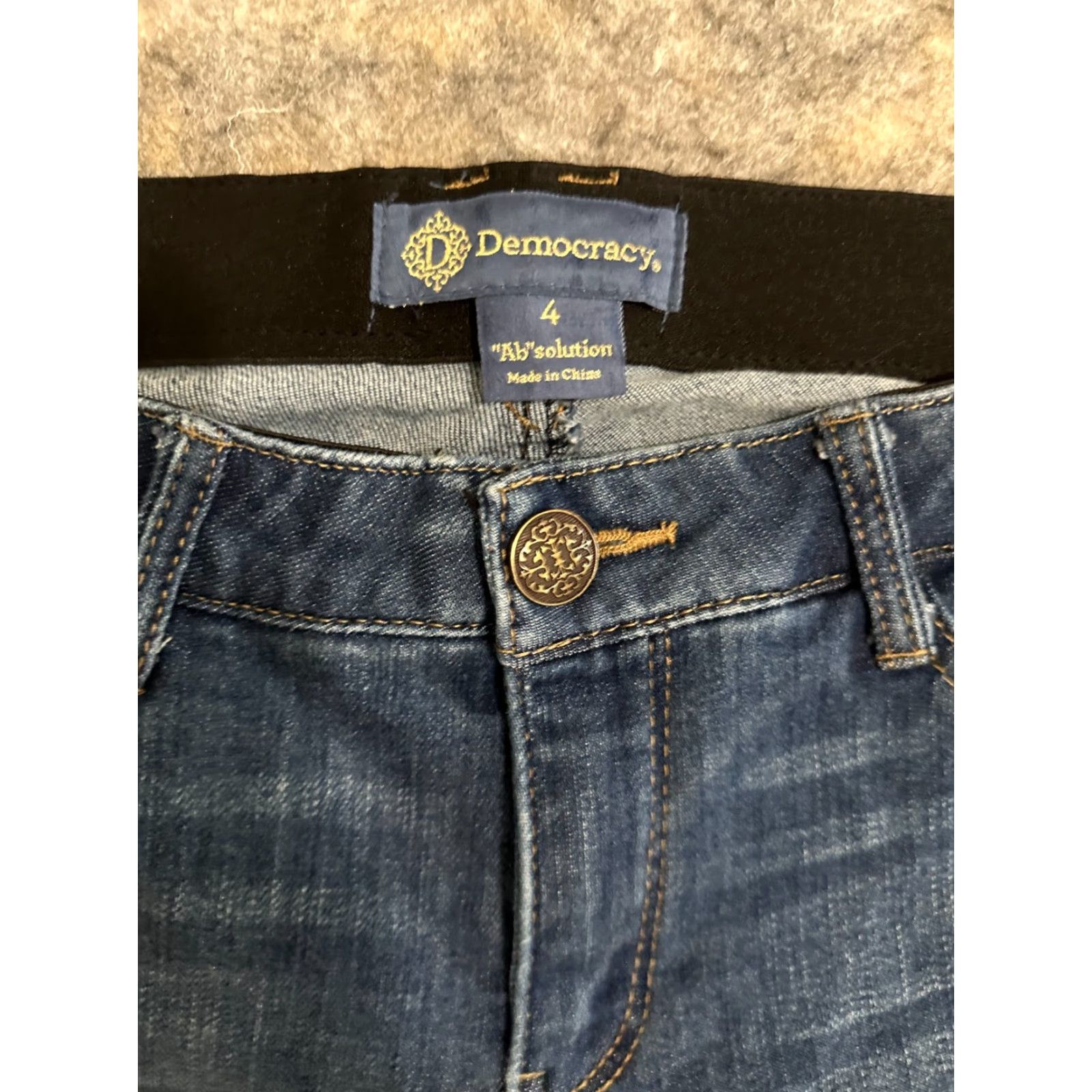 Vintage DEMOCRACY Womens Denim Blue Ankle Jeans SIZE 4 AB Solution Size 27" / US 4 / IT 40 - 2 Thumbnail