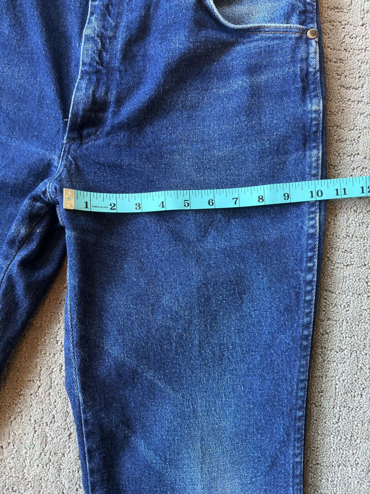 Vintage × Wrangler Dark Wash Straight Leg Jeans Size US 32 / EU 48 - 4 Thumbnail