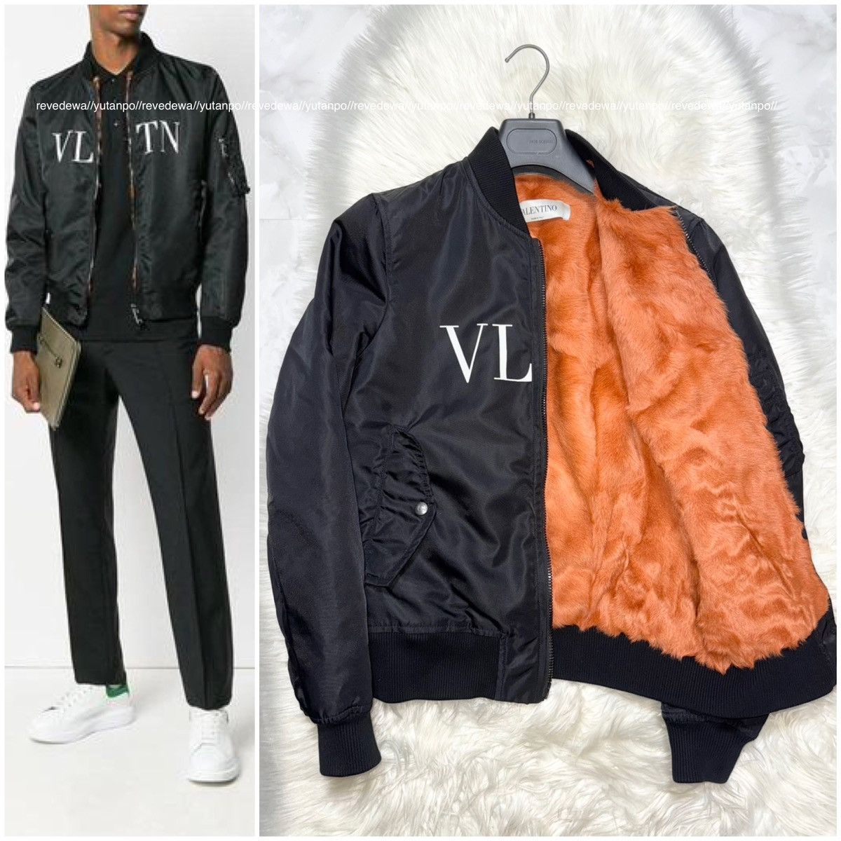 Valentino Authentic Valentino VLTN Goat Fur Military Bomber Jacket Size US S / EU 44-46 / 1 - 1 Thumbnail