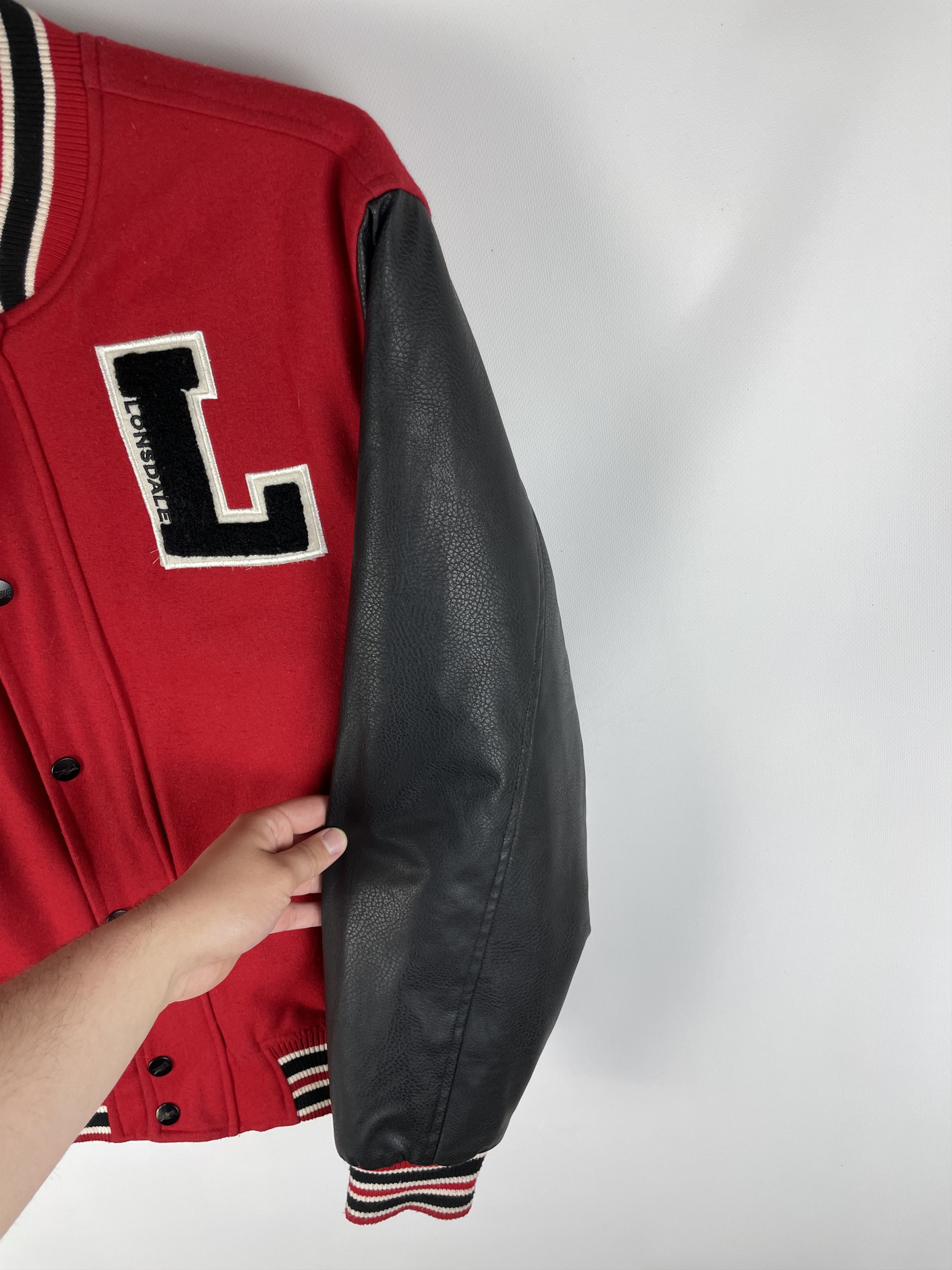 Lonsdale Vintage Lonsdale London Big Logo Bomber Jacket 90s Size US XL / EU 56 / 4 - 6 Thumbnail