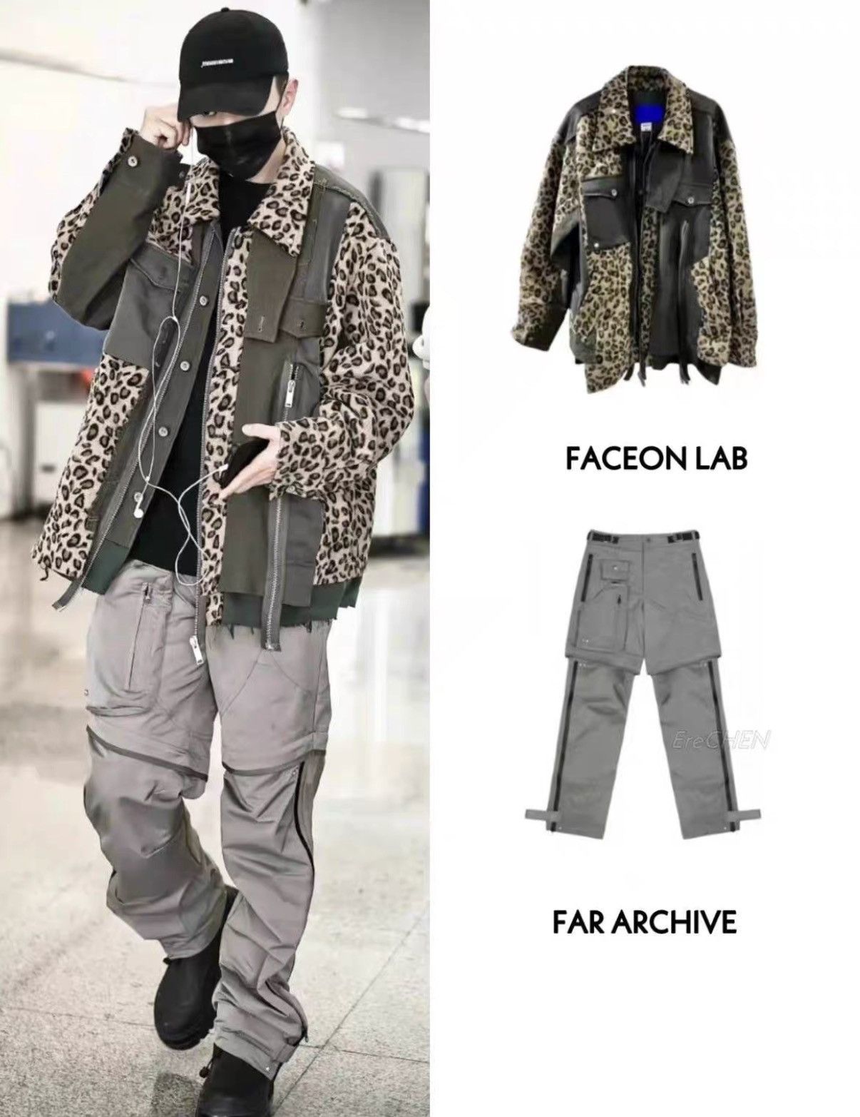 FAR FROM WHAT Far Archive Grey Tech Cargo Pants with Leg Zippers J31 Size US 34 / EU 50 - 7 Thumbnail