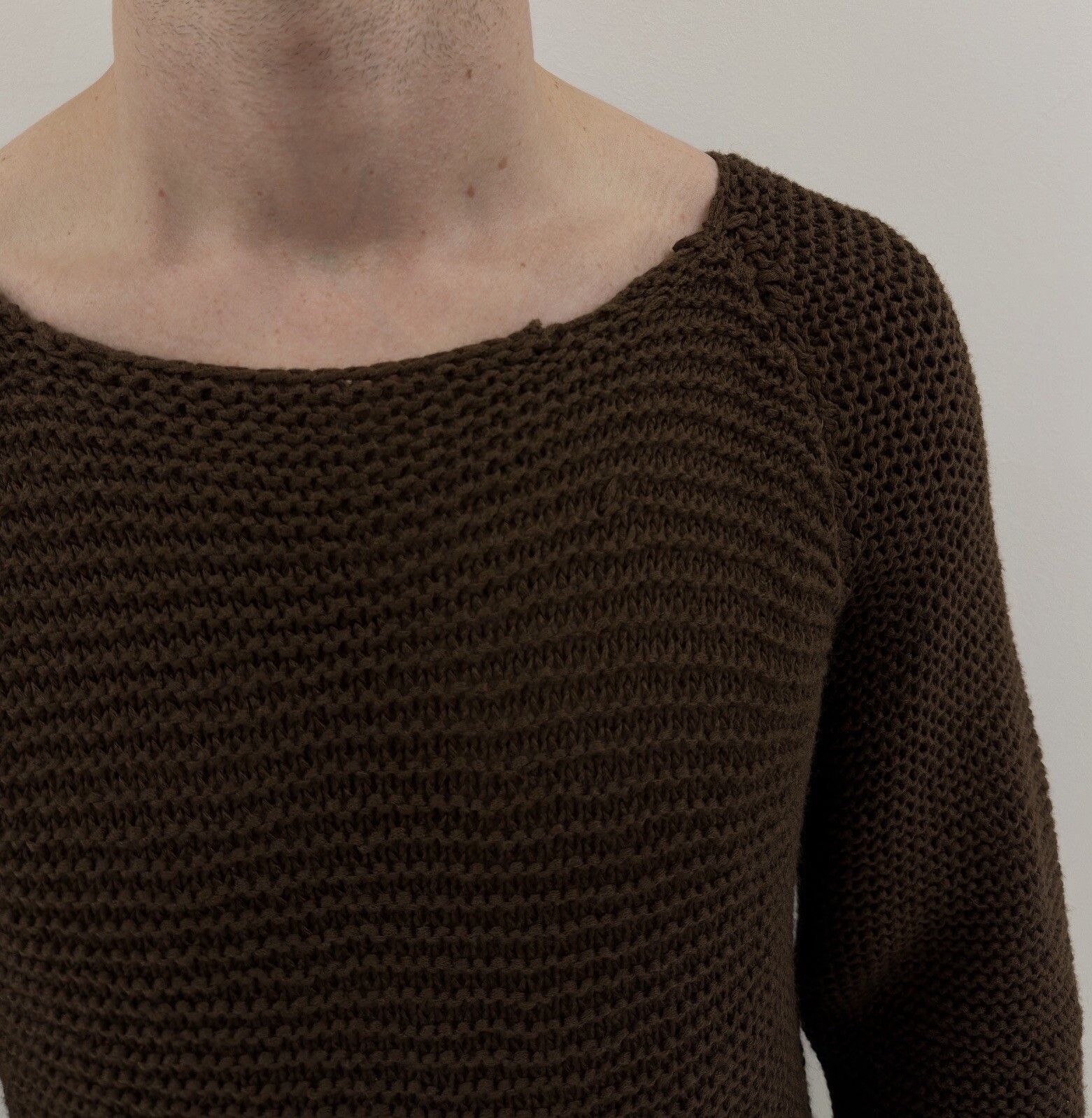 Diesel Vintage Diesel Knit Sweater Men Y2K Brown Pullover 2000s Size US L / EU 52-54 / 3 - 4 Thumbnail