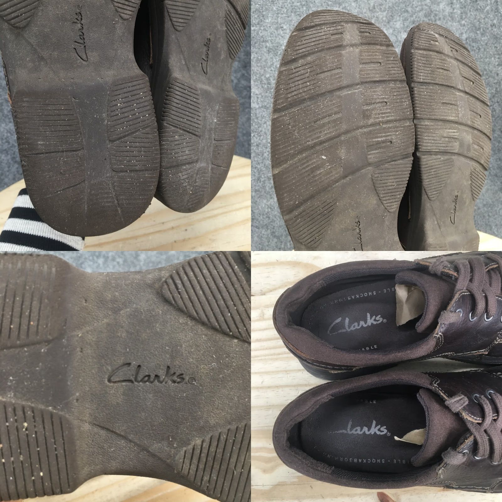Clarks Clarks Shoes Mens 9.5M Oxford Leather Brown Casual Lace Up Low Top Comfort 66250 Size US M / EU 48-50 / 2 - 9 Thumbnail