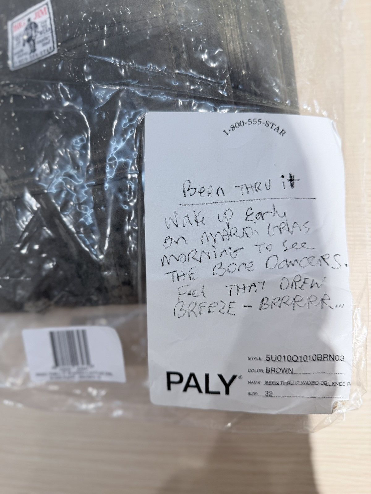 Paly Hollywood Paly Hollywood BEEN THRU IT WAXED CANVAS DBL KNEE PANT Size US 32 / EU 48 - 16 Thumbnail