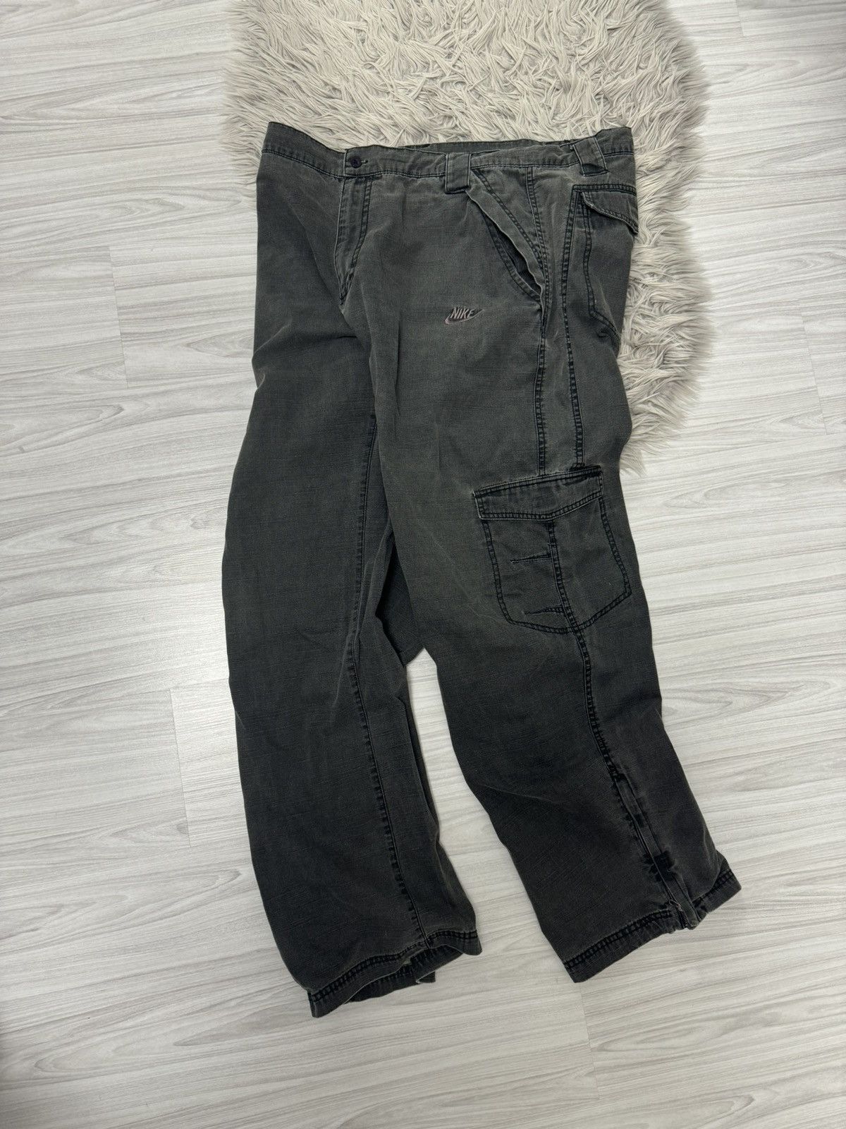 Nike Vintage Cargo Pants Miltipocket Faded Distressed 90s