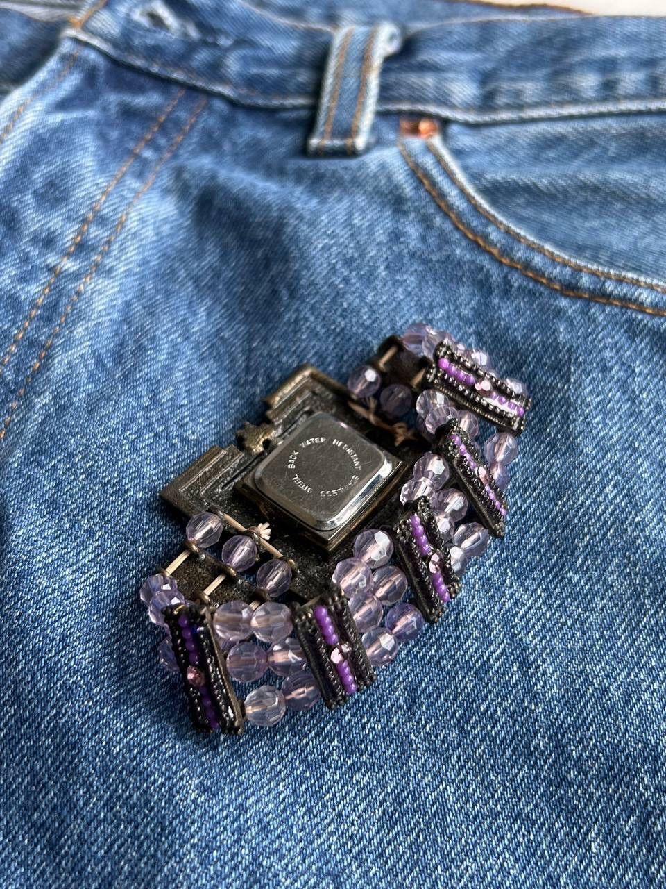 Japanese Brand × Vintage Vintage Japanese style futuristic Watch Crystal Violet Size ONE SIZE - 4 Thumbnail