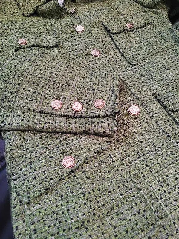 Chanel Chanel Green Wool Jacket for Women . Size M / US 6-8 / IT 42-44 - 4 Thumbnail