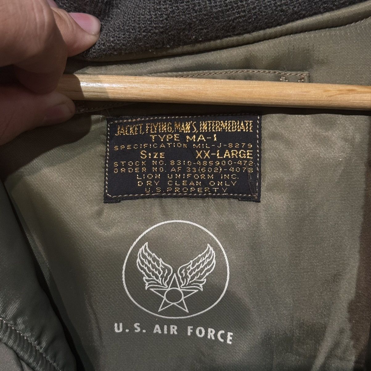 Buzz Rickson's Buzz Rickson’s MA-1 Flight Jacket Lion Uniform Inc- CrownZip Size US XXL / EU 58 / 5 - 9 Thumbnail