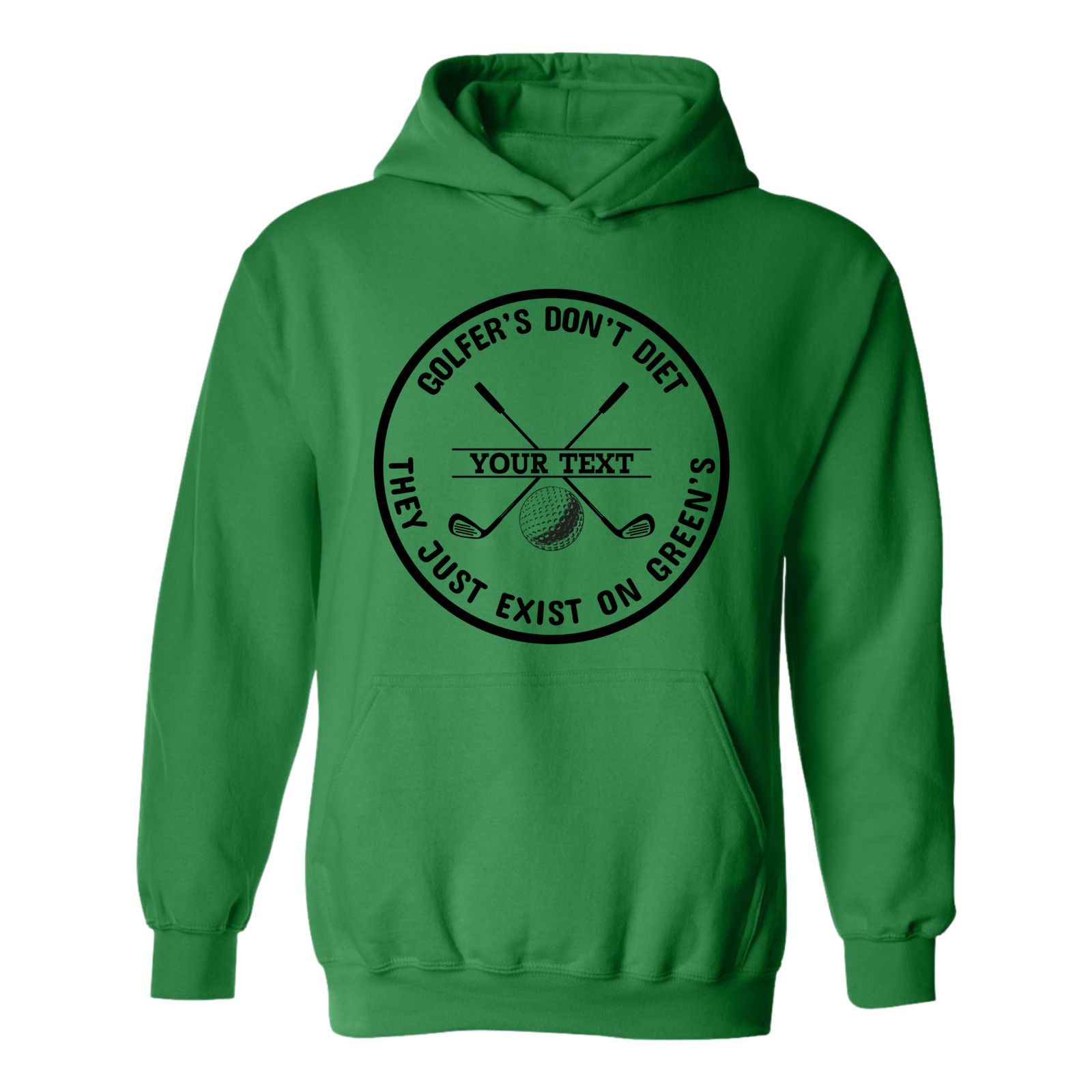 & Other Stories Golf Hoodie Golfers Dont Diet Personalized Name Clubs Ball Size US L / EU 52-54 / 3 - 7 Thumbnail