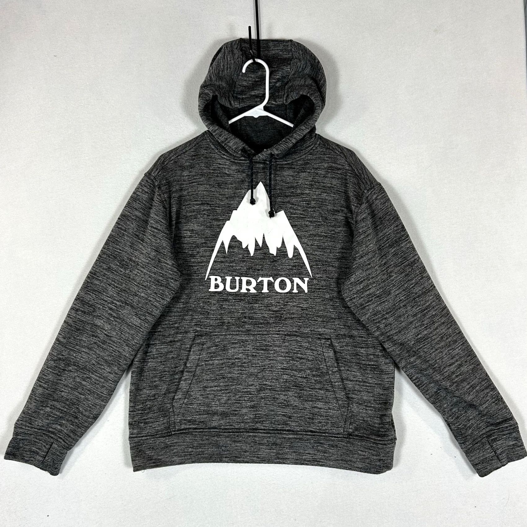 Burton Burton Hooded Pullover Hoodie Men’s Small Gray Polyester Graphic Print Top Size US S / EU 44-46 / 1 - 2 Thumbnail
