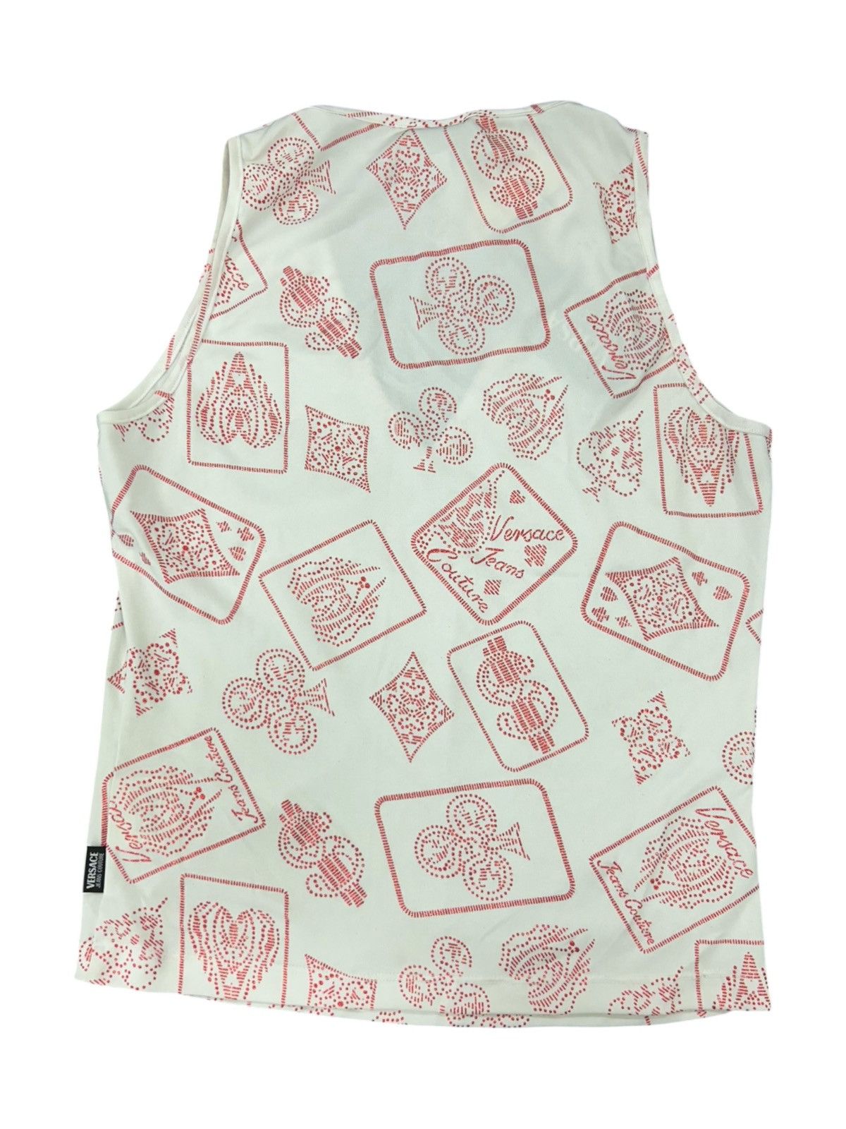 Versace BNWT Versace Jeans Monogram Playing Card Print Tank Top Size L / US 10 / IT 46 - 3 Thumbnail