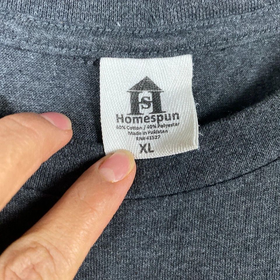 Other Homespun T-Shirt XL Short Sleeve Men's Cotton Blend Adults Size US XL / EU 56 / 4 - 3 Thumbnail
