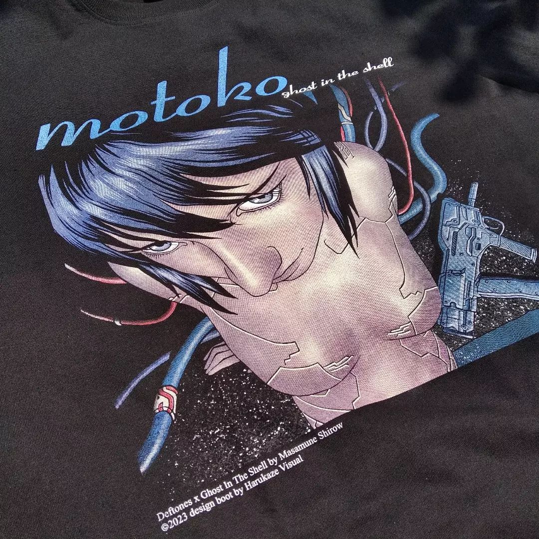 Anime × Japanese Brand × Vintage Ghost In The Shell Motoko x Deftones Anime Tee Manga T-shirt Size US XL / EU 56 / 4 - 1 Thumbnail