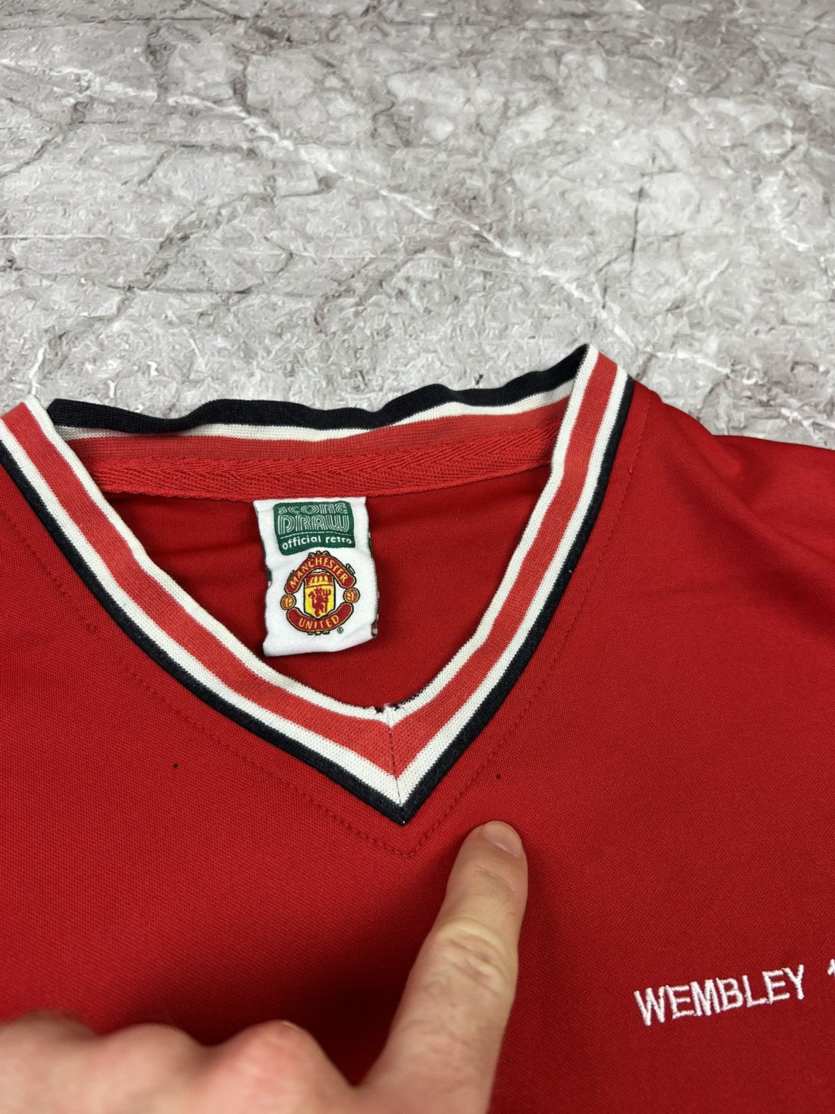 Adidas × Vintage Vintage Manchester United Scora Draw Jersey 90s Size US M / EU 48-50 / 2 - 6 Thumbnail
