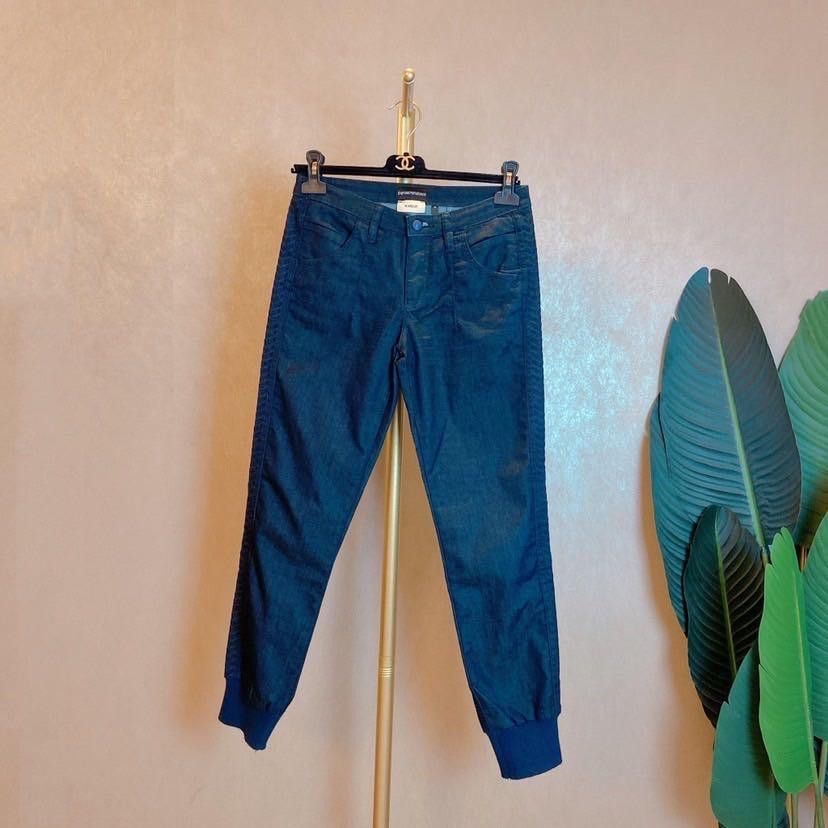Emporio Armani Emporio Armani Blue Joggers Size 26 Size US 26 / EU 42 - 1 Thumbnail