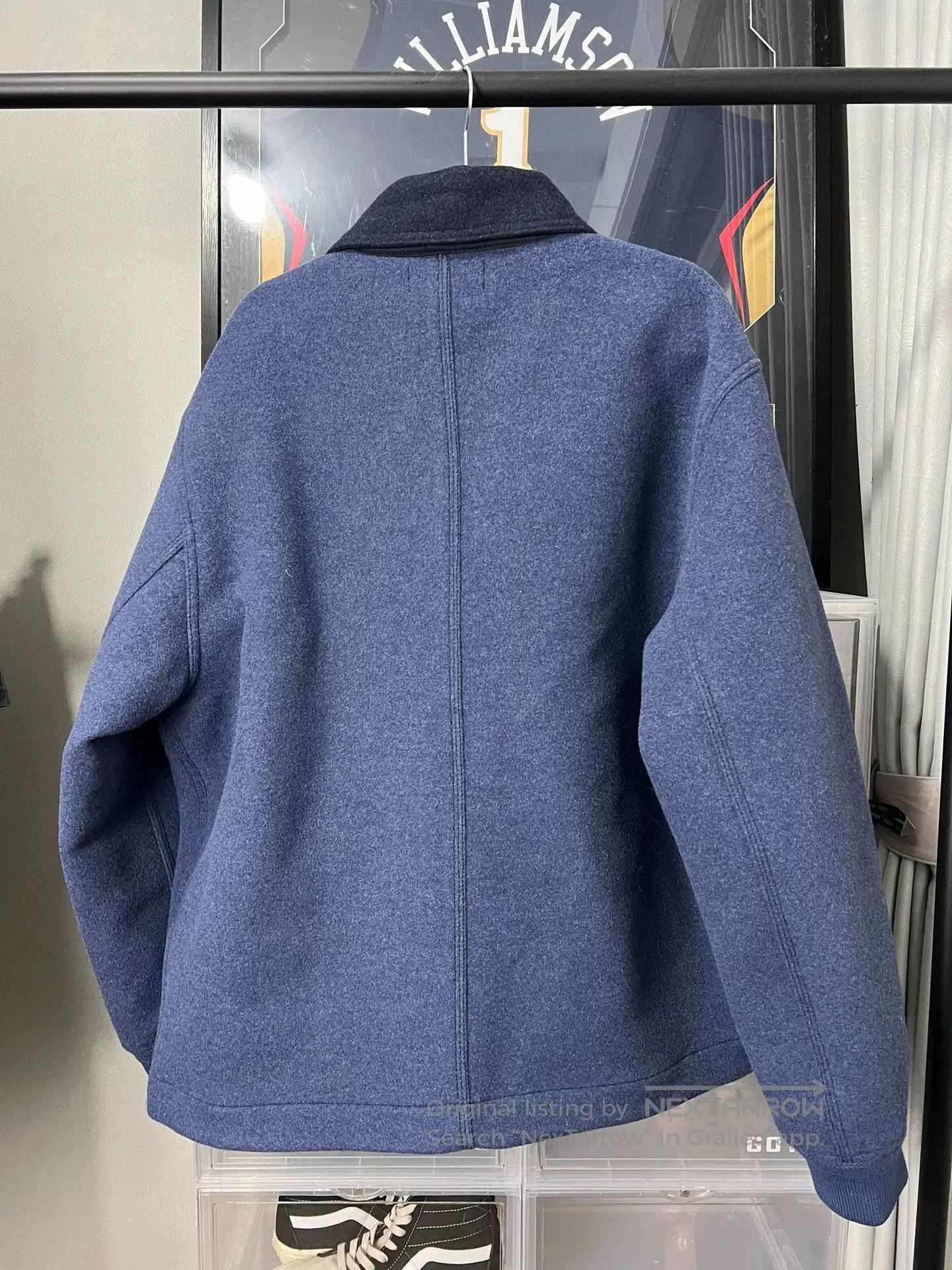 Stone Island wool nylon stand collar jacket. Size US XL / EU 56 / 4 - 2 Thumbnail