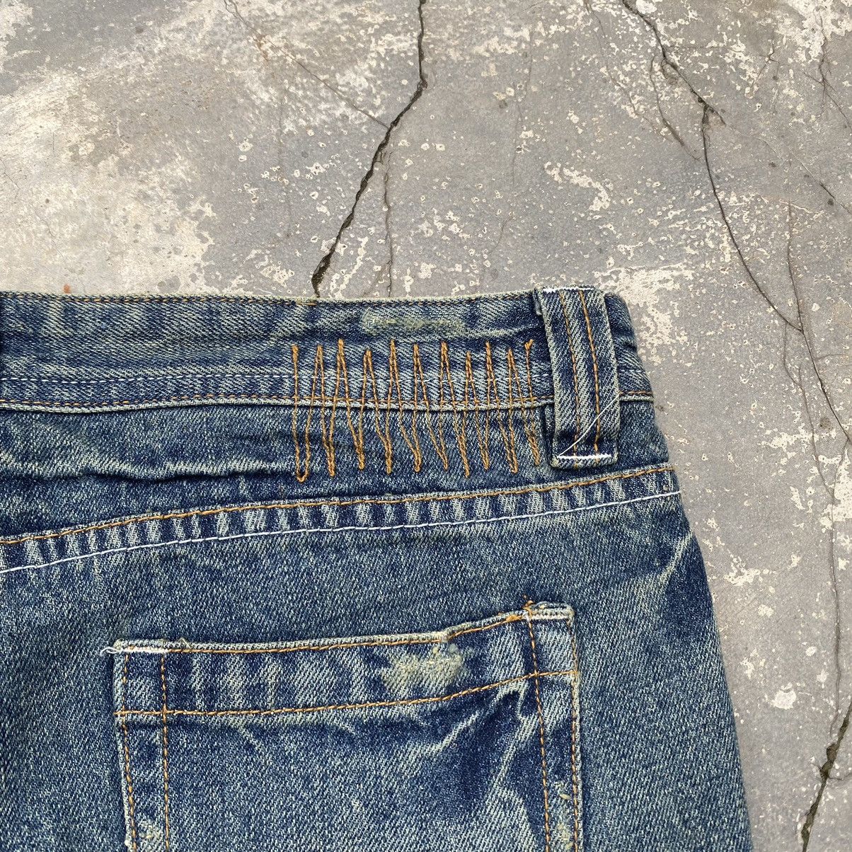 Japanese Brand FLOWER CIRCLE Distressed Flare Size US 32 / EU 48 - 8 Thumbnail