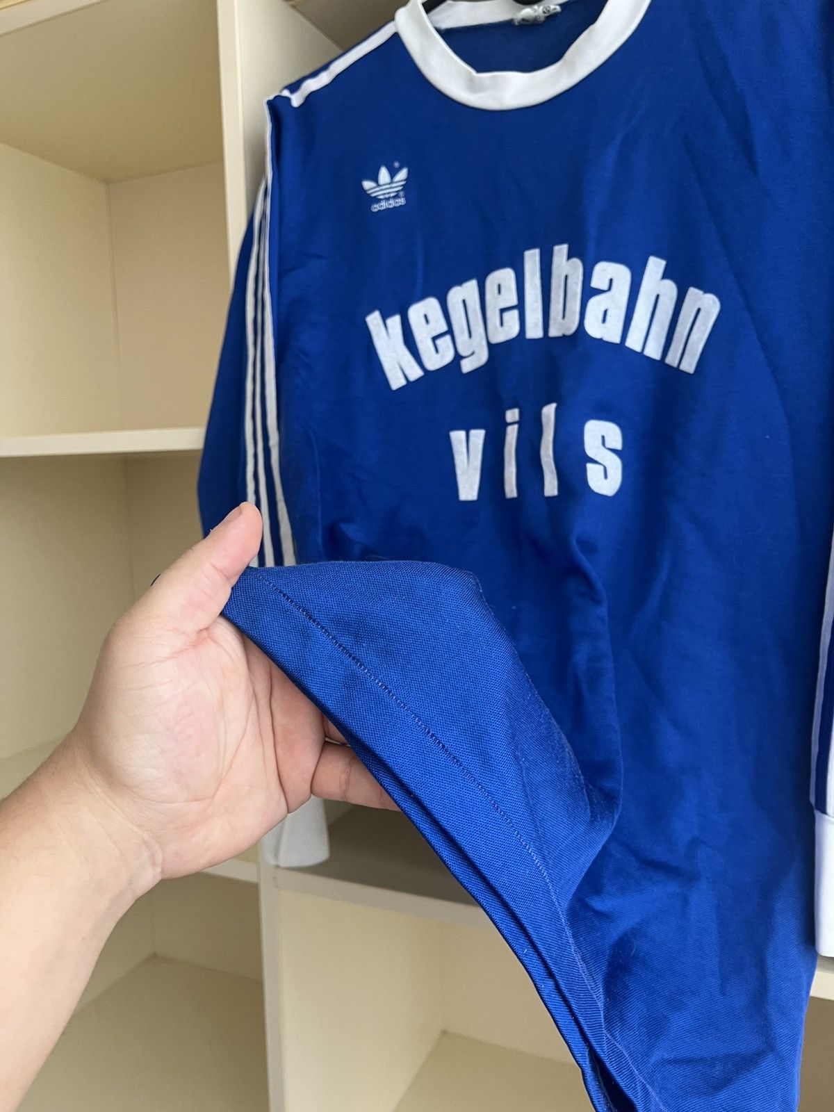 Adidas Vintage 80s Adidas Erima Long Sleeve Mede in West Germany Size US M / EU 48-50 / 2 - 12 Thumbnail