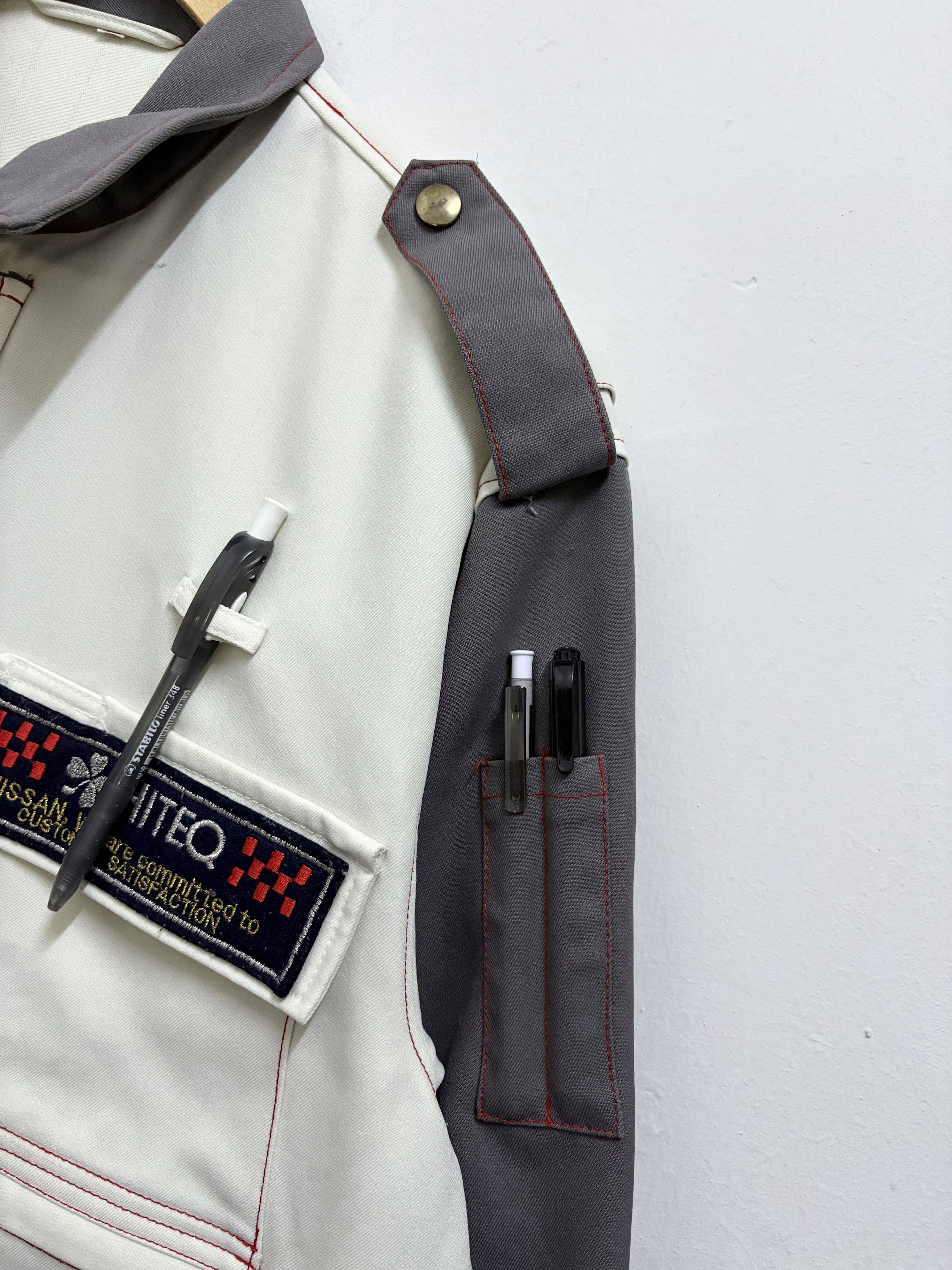 Japanese Brand × Vintage Vintage 90's Nissan Work Wear Retro " Staff " Lights Jacket Size US L / EU 52-54 / 3 - 6 Thumbnail
