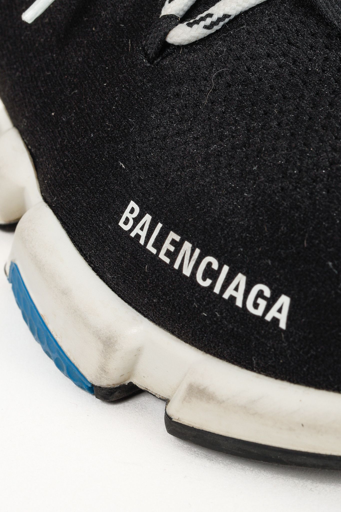 Balenciaga Balenciaga Speed Black Knit Lace-Up High-Top Sneakers Size US 10 / EU 43 - 7 Thumbnail