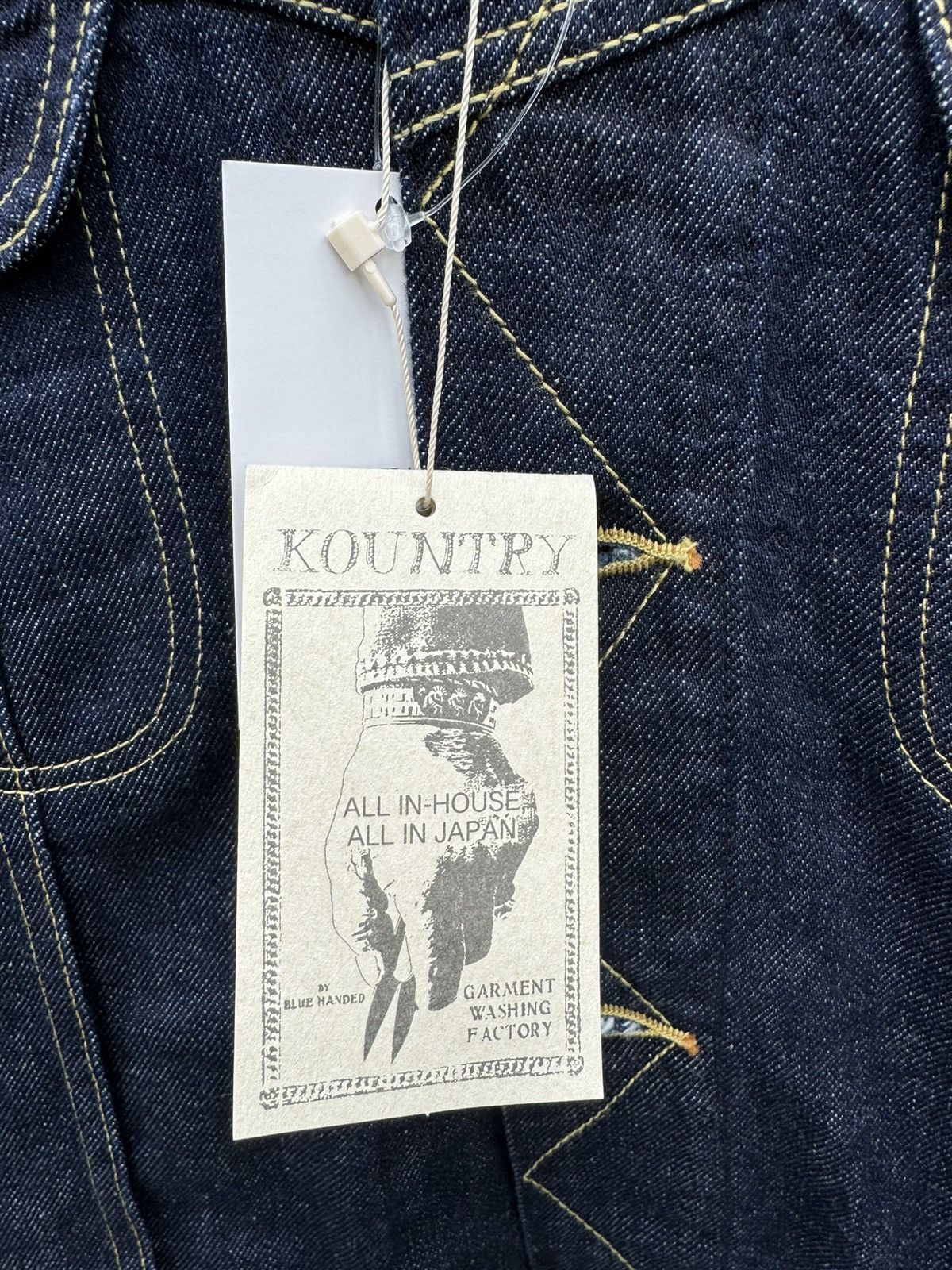 Kapital Kountry Kapital 11.5oz Denim Western Tuxedo Bone Indigo Sz 46 NWT Size US L / EU 52-54 / 3 - 5 Thumbnail