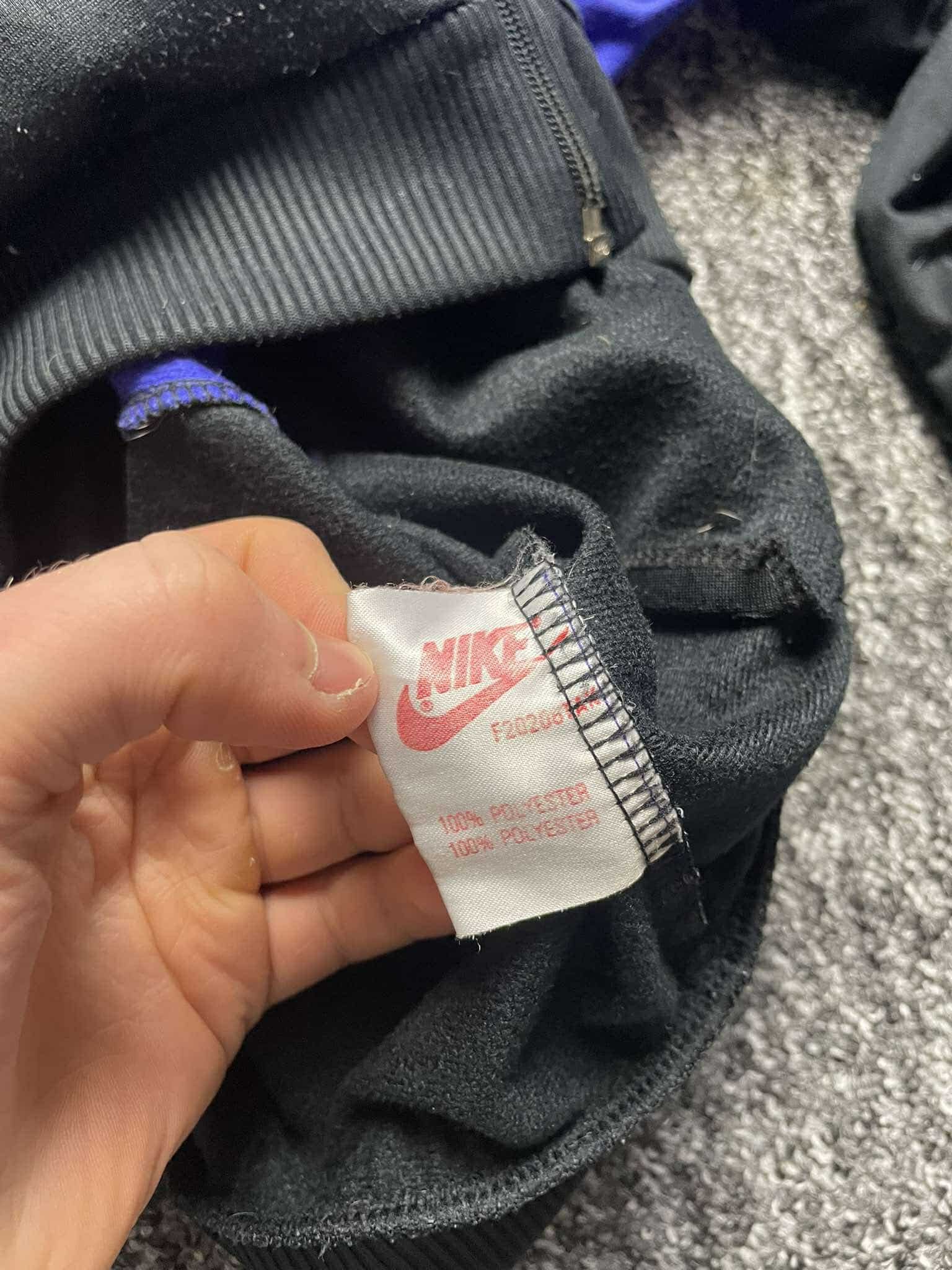 Nike × Vintage Vintage RARE 80' Nike sweatshirt zip swoosh logo y2k old XL Size US XL / EU 56 / 4 - 7 Thumbnail