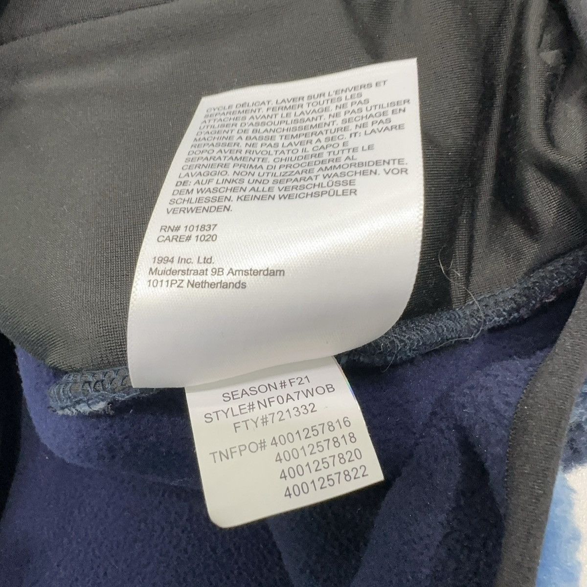 Supreme × The North Face Supreme x The North Face Bleached Denim Print Fleece Jacket Size US M / EU 48-50 / 2 - 6 Thumbnail